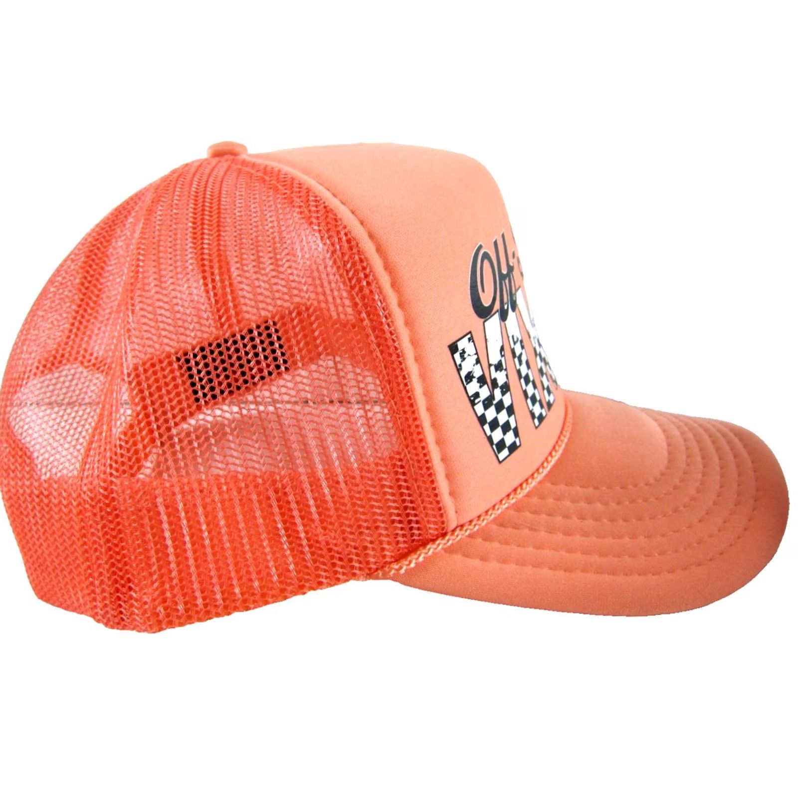 Fox Racing Original Title: FOX Racing Red White Blue USA Flag Black Pink Off Road Vixens Trucker Hats Size ONE SIZE - 4 Thumbnail