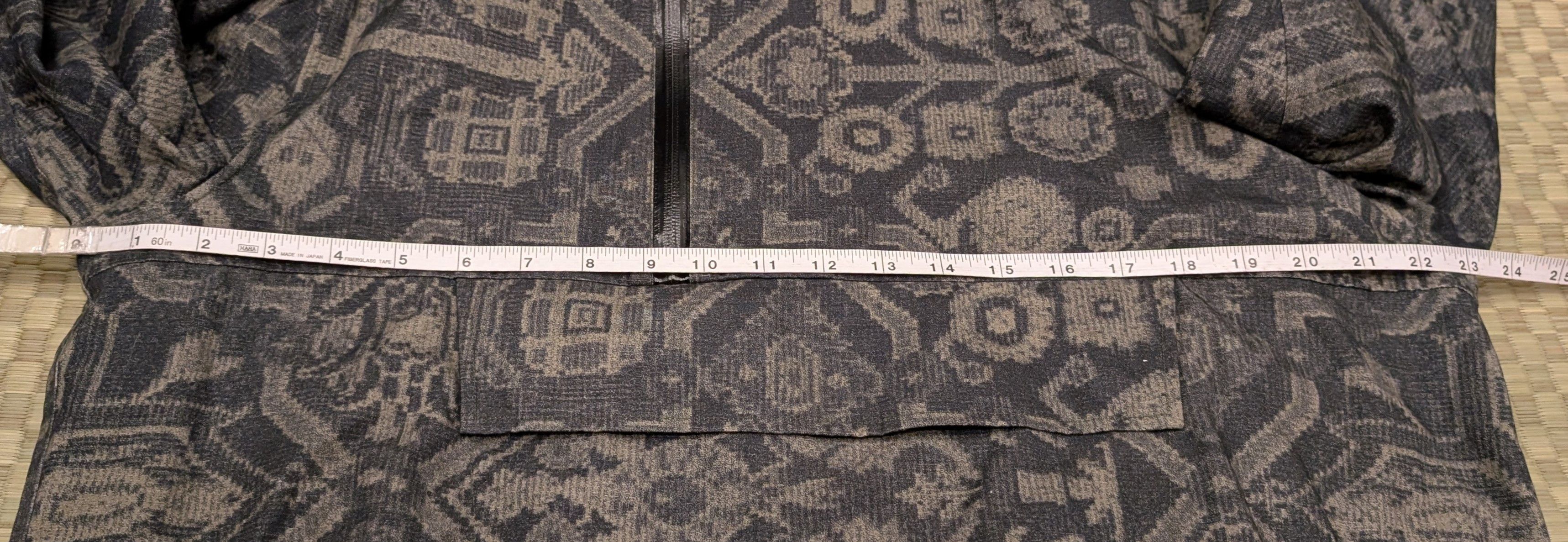 Black Scale Black Scale Half Zip Anorak Hooded Jacket Pattern Print Size US L / EU 52-54 / 3 - 6 Thumbnail