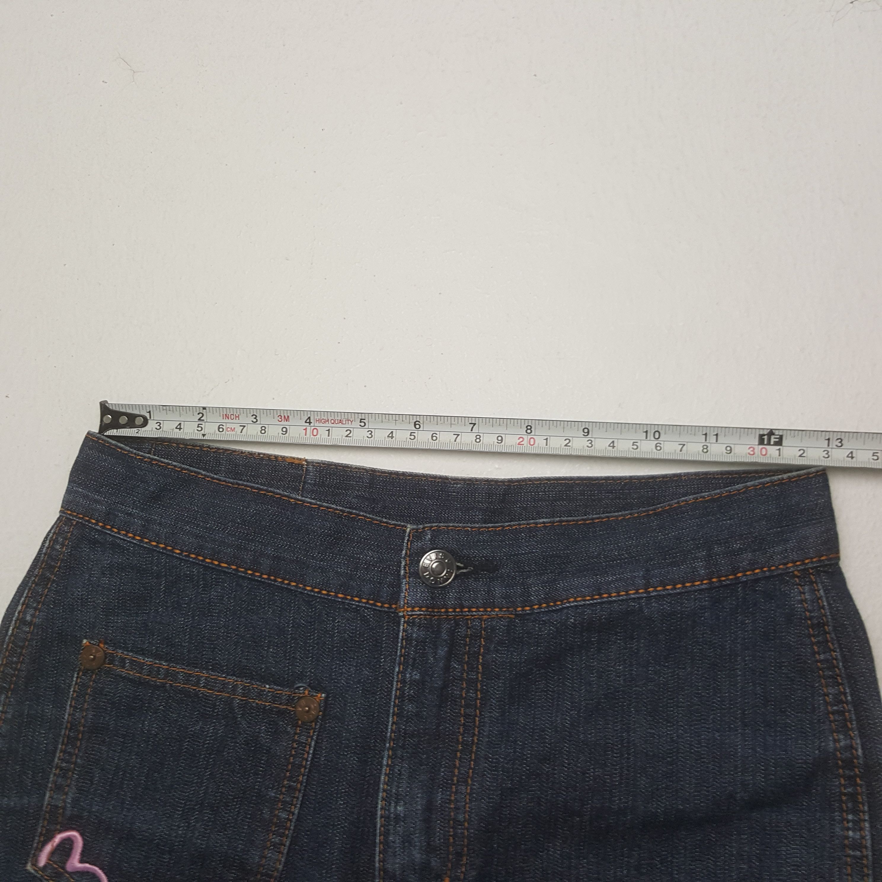 Evisu Vintage Evisu Japanese Brand Daicock Art Denim Skirts Size 25" / US 0 / IT 36 - 7 Thumbnail