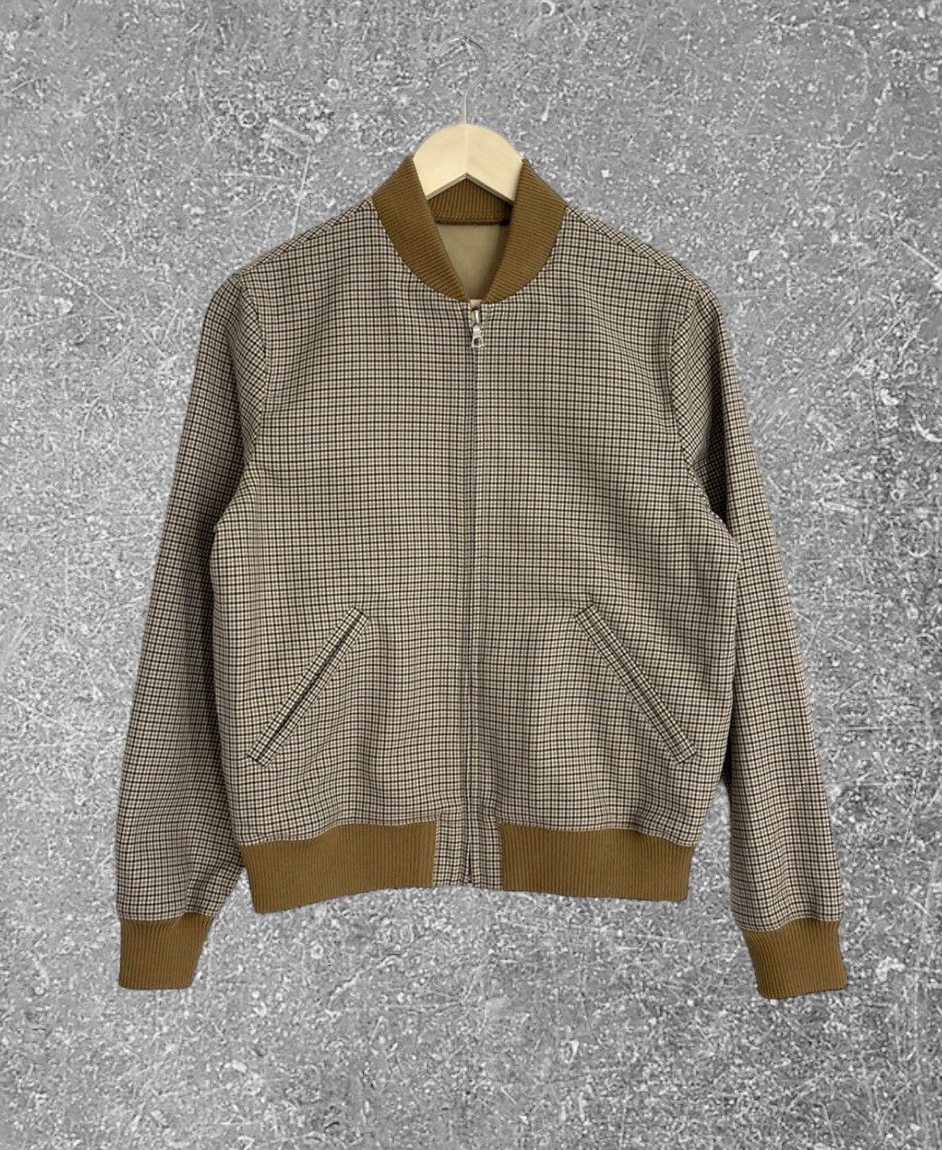[BELITA&BOYS] Lavender Check Bomber Zip Up