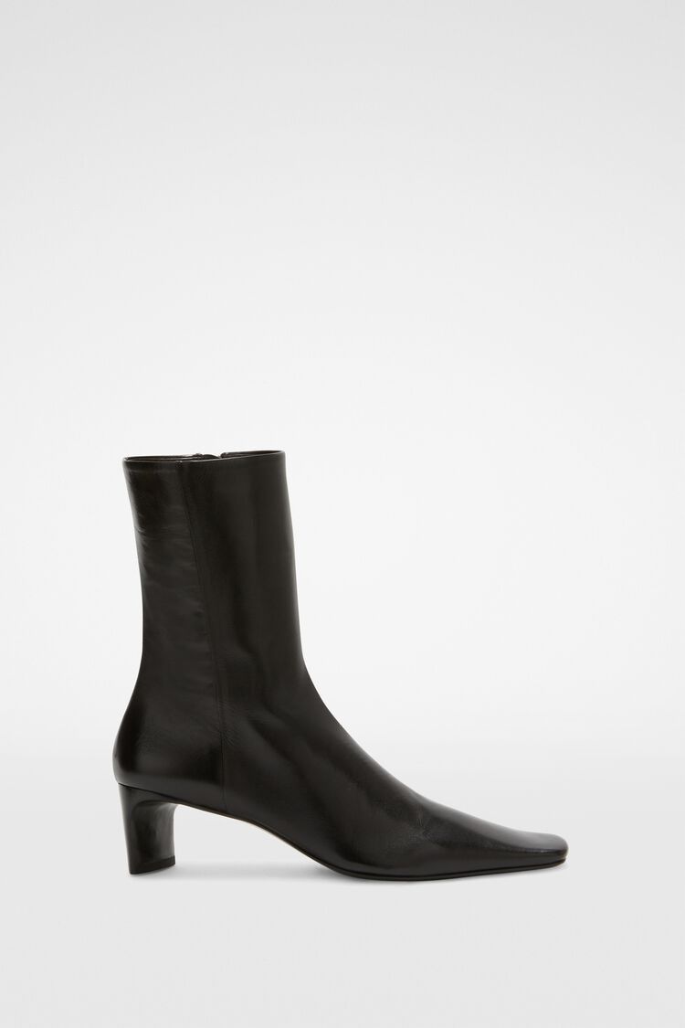 Jil Sander o1y1025 Ankle Boots in Black Size US 8 / IT 38 - 1 Thumbnail