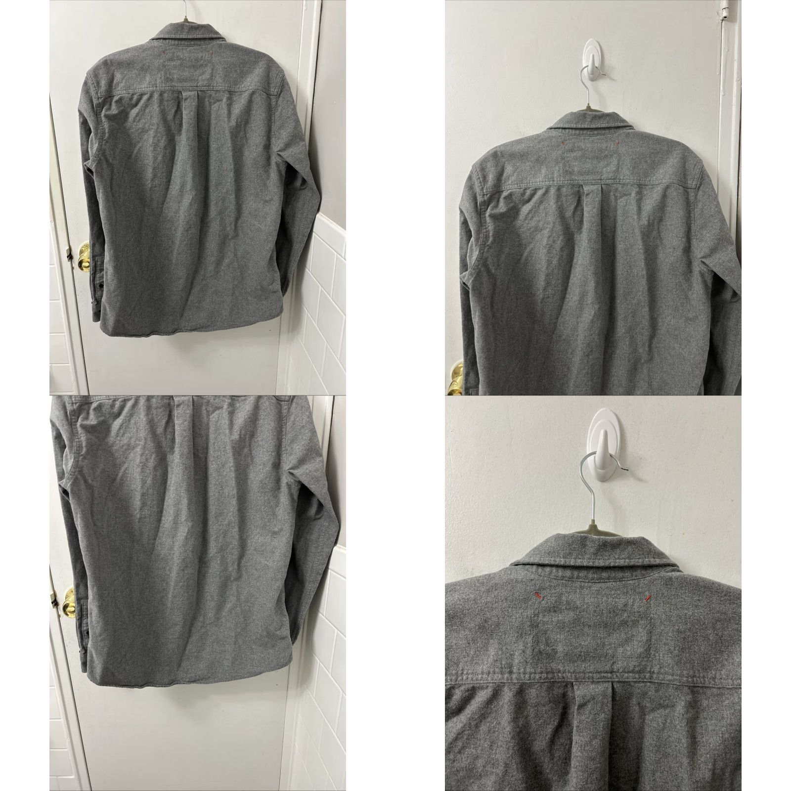 Eddie Bauer VINTAGE? Eddie Bauer Mountain Ops Flannel Shirt Mens M Gray Classic Fit Button Down Size US M / EU 48-50 / 2 - 8 Thumbnail