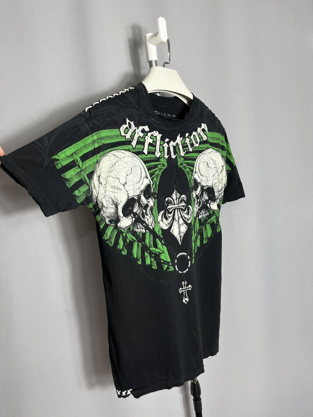 Affliction Affliction mens t-shirt skull black cotton Size US S / EU 44-46 / 1 - 3 Thumbnail