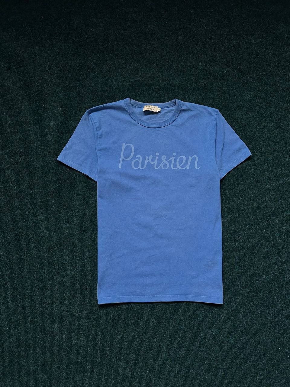 Maison Kitsune Paris 'Parisien' Blue Aquatic T-Shirt Size M