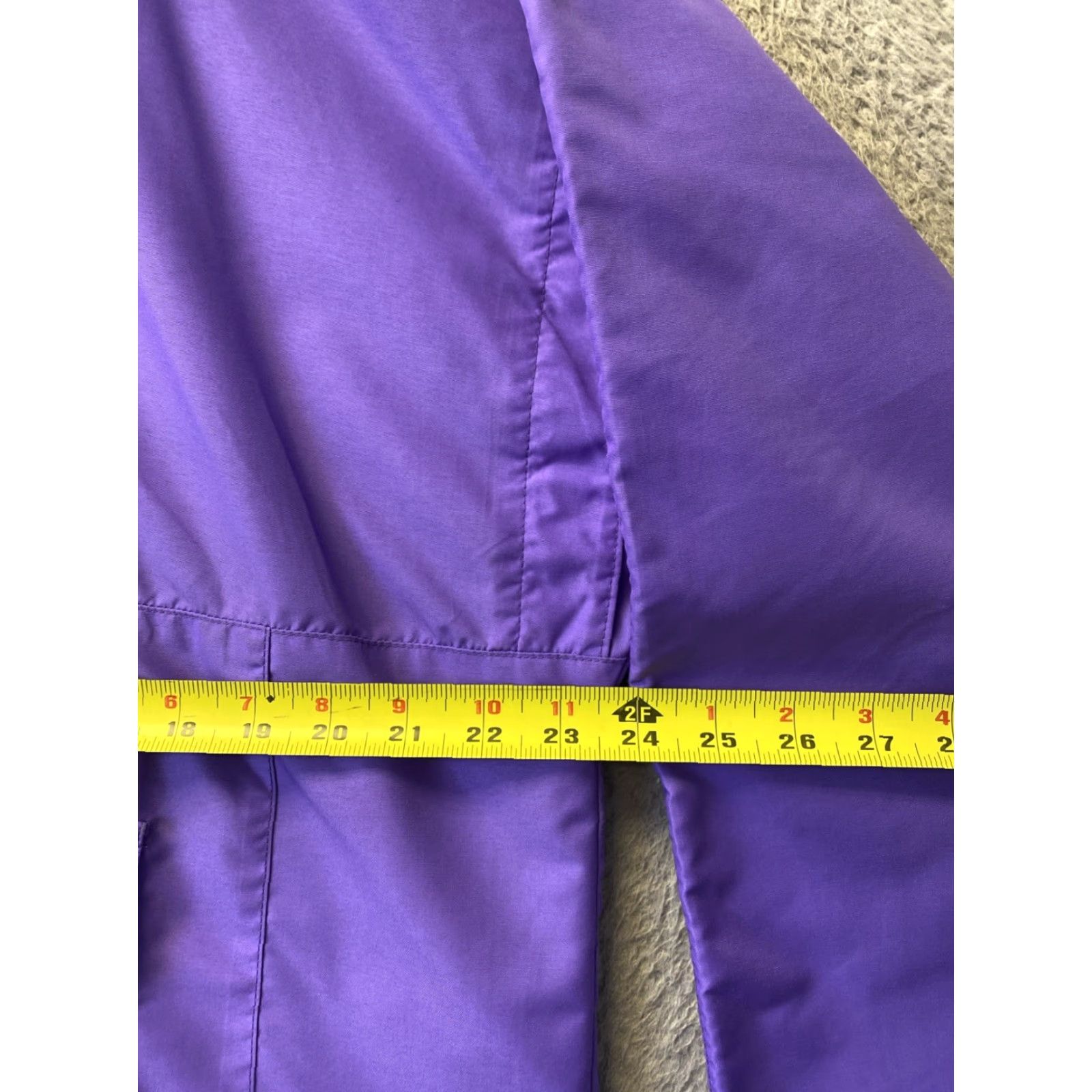 Vintage VINTAGE Anorak Snuggler Windbreaker Jacket Women’s 12 Purple Nylon Zip Hooded 90s 80s Theme Mens Womens Size XL / US 12-14 / IT 48-50 - 4 Thumbnail