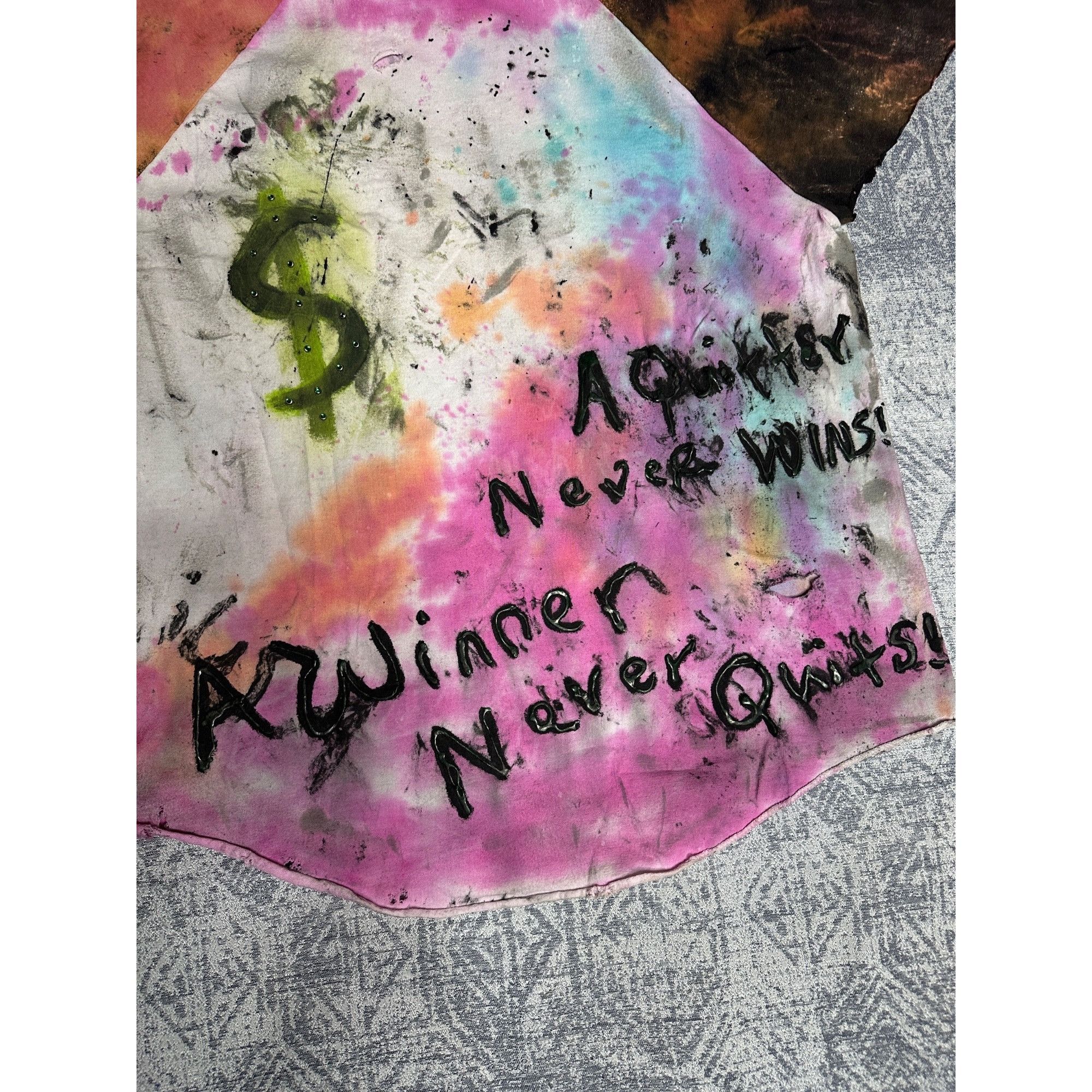 Vintage Custom Reworked Embellished Bleached Distressed Paint Staine Size US XL / EU 56 / 4 - 10 Thumbnail