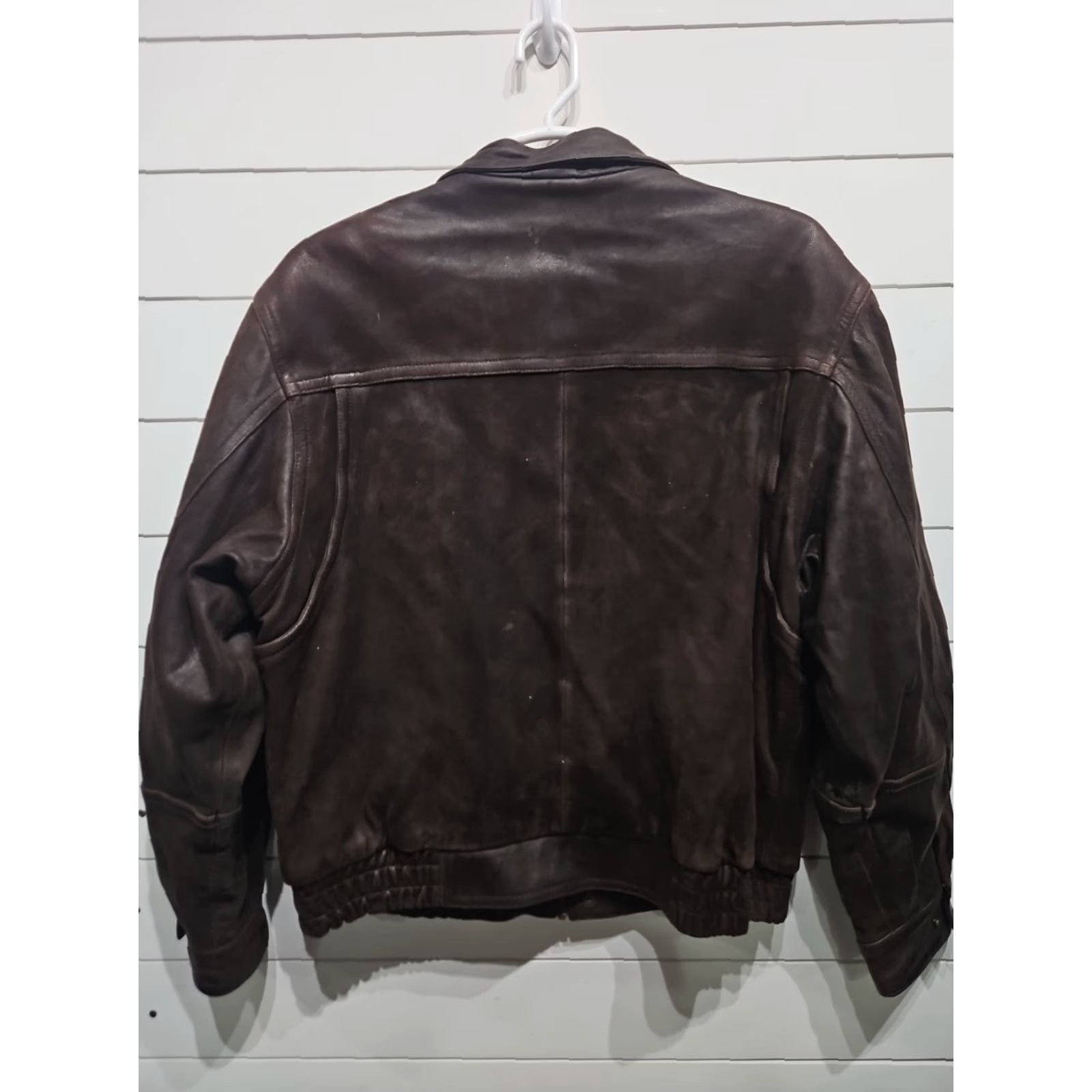 Vintage VINTAGE Adventure Bound Brown Suede Leather Jacket Coat Mens XL Western 90s Flight/Bomber Leather Bomber Jacket Mens XL Brown Zipper Size US XL / EU 56 / 4 - 8 Thumbnail