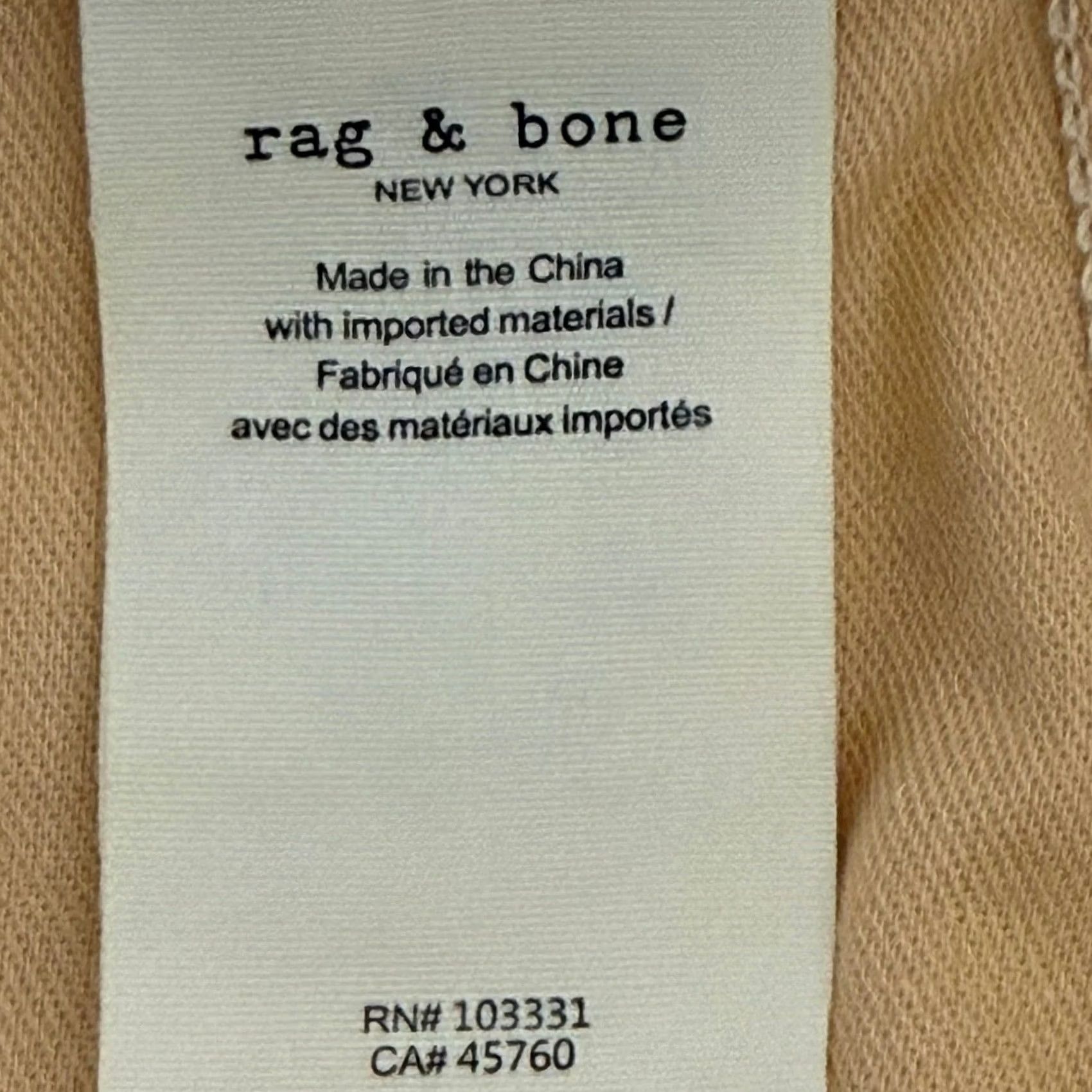 Rag & Bone Rag & Bone Alex High Rise Straight Jeans Ecru Organic Cotton Button Fly 32 5-Pocket Women Jeans Size 24" / US 00 / IT 34 - 7 Thumbnail