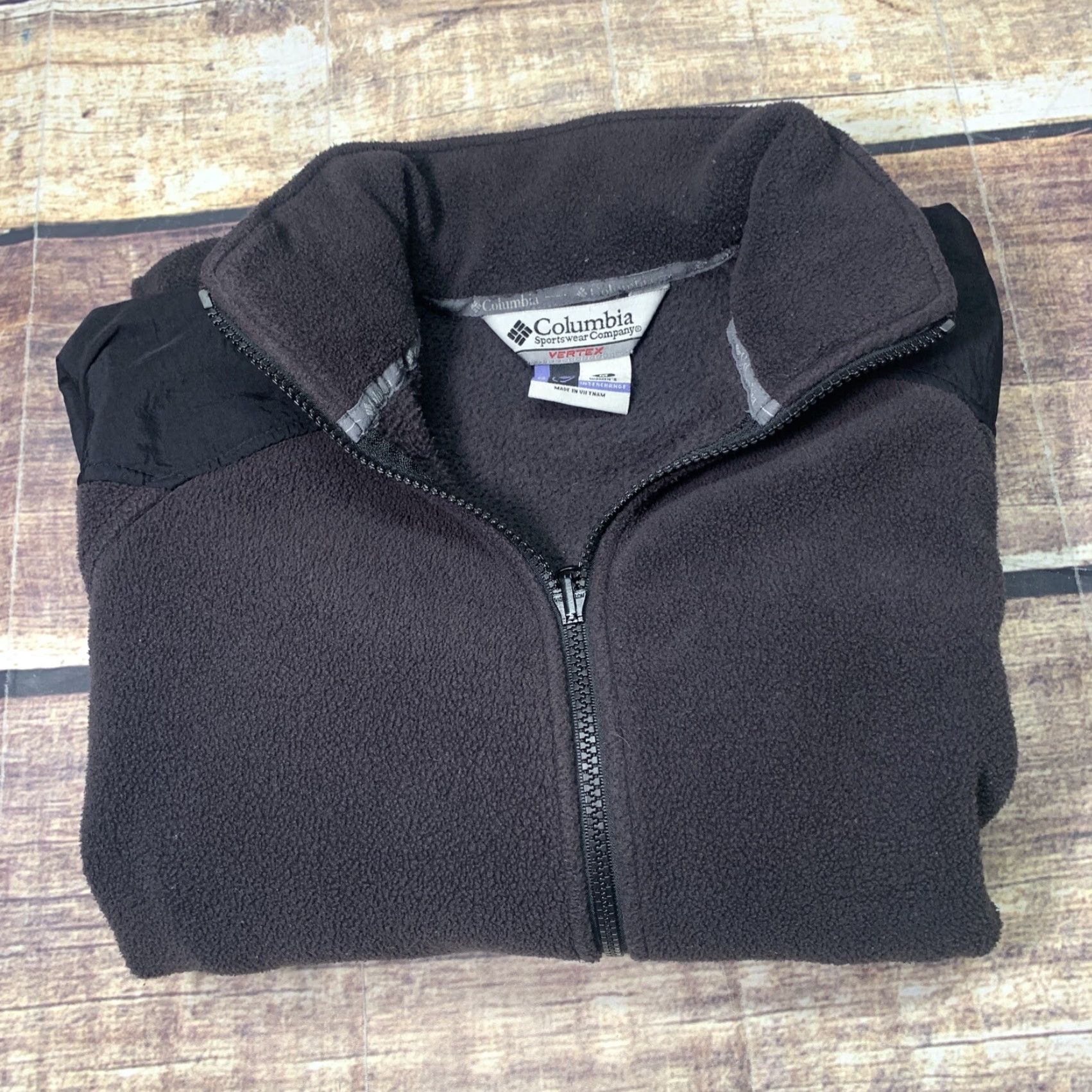 Vintage Columbia Vertex Core Interchange Fleece Women Jacket Black Medium Pit Zippers Jacket Women Black Medium Zip Pockets Full Zip Slim Fit Regular Size M / US 6-8 / IT 42-44 - 8 Thumbnail