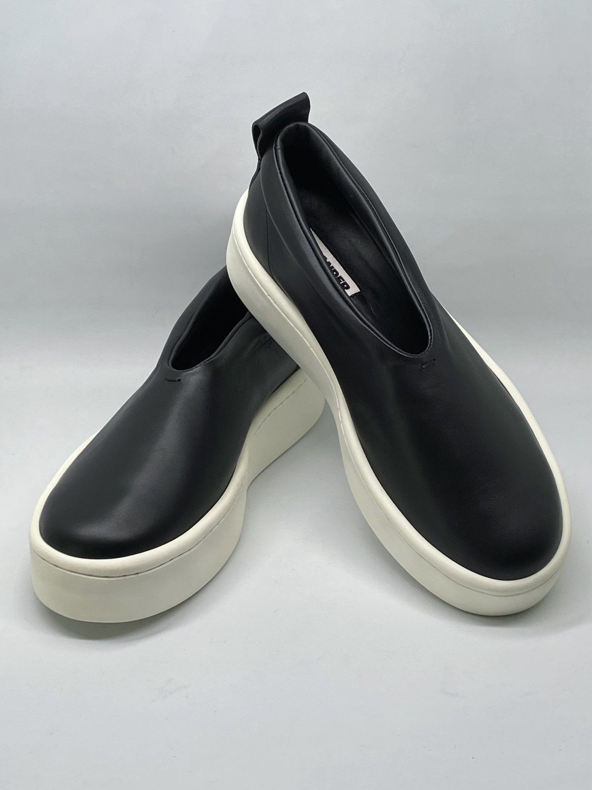 Jil Sander Jil Sander 38MM Leather Platform Slip-On Sneakers size 41 Size US 11 / IT 41 - 4 Thumbnail