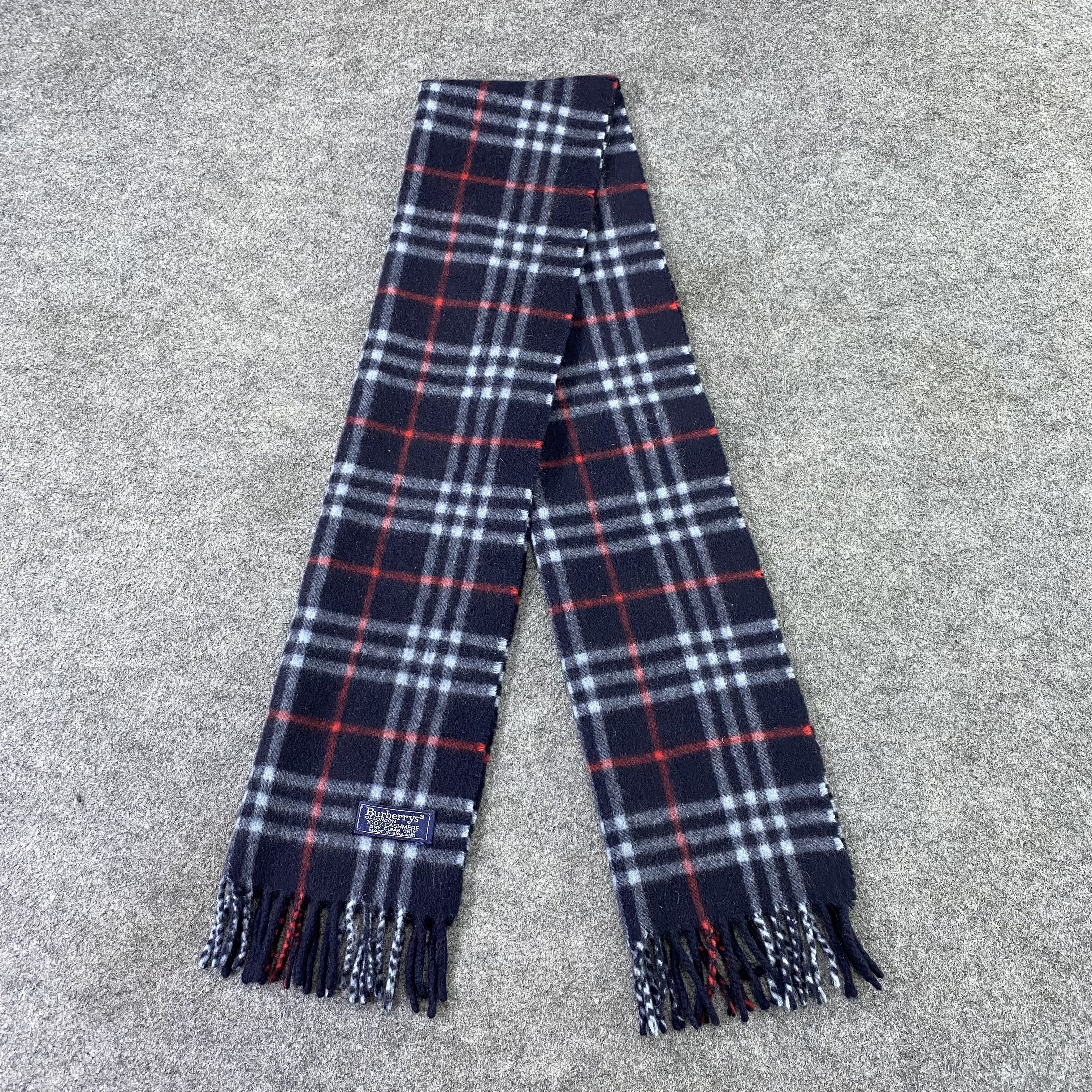 Burberry Burberry Cashmere Muffler / Scarf / Neckwear-T1508 Size ONE SIZE - 4 Thumbnail