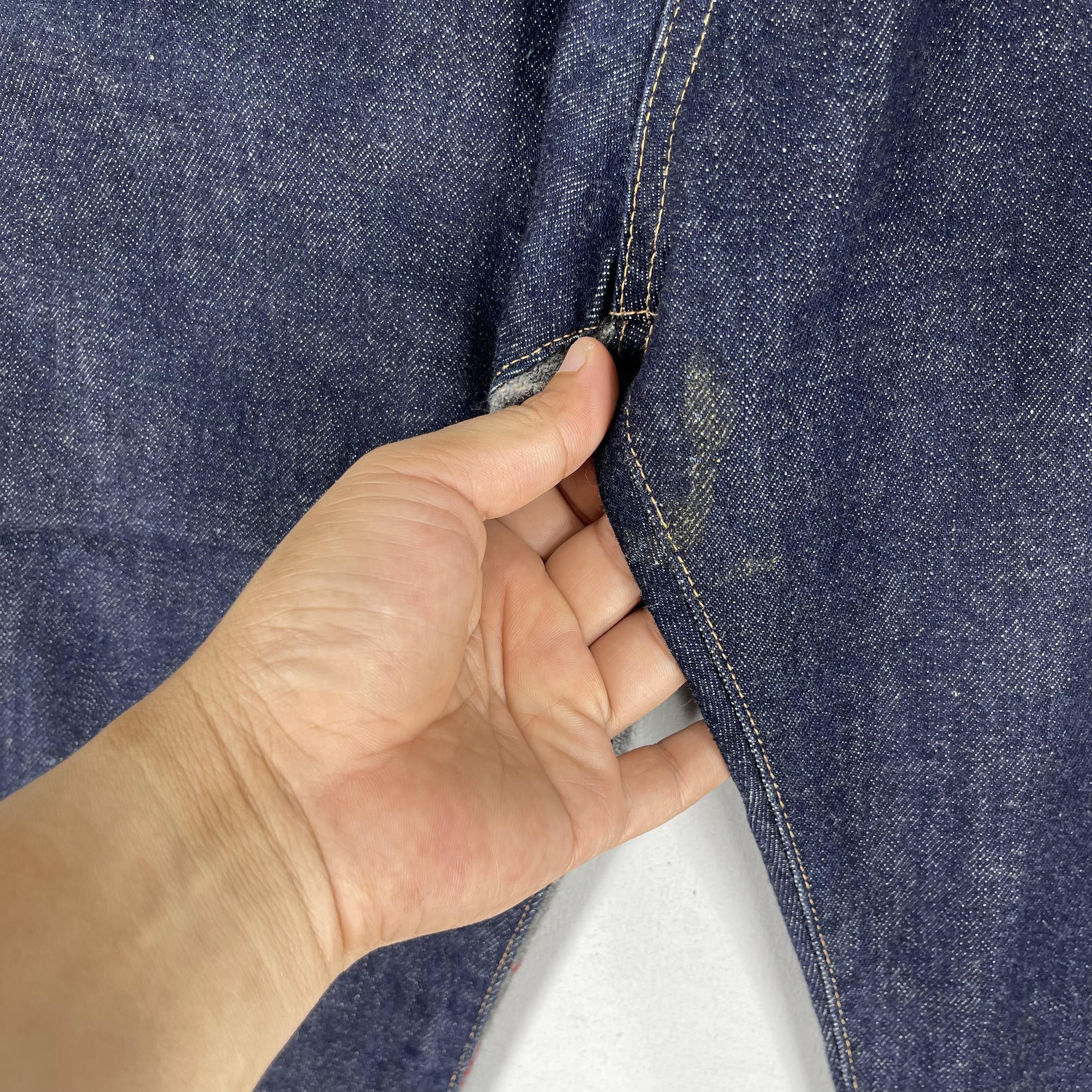 Japanese Brand Vintage Flaph Japanese Denim Reconstruct Selvedge Jeans Size US 33 - 9 Thumbnail