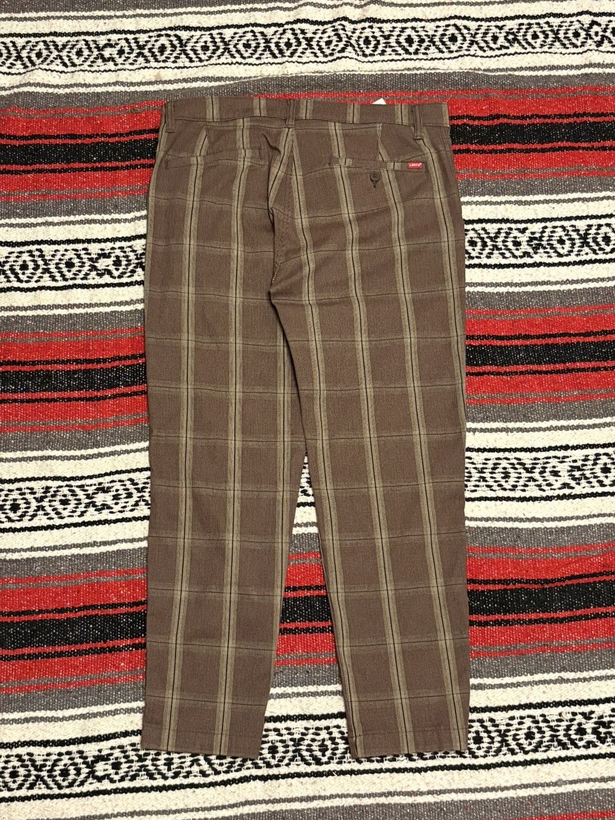 Levi's Levi Brown Plaid Chinos Size US 34 / EU 50 - 2 Thumbnail