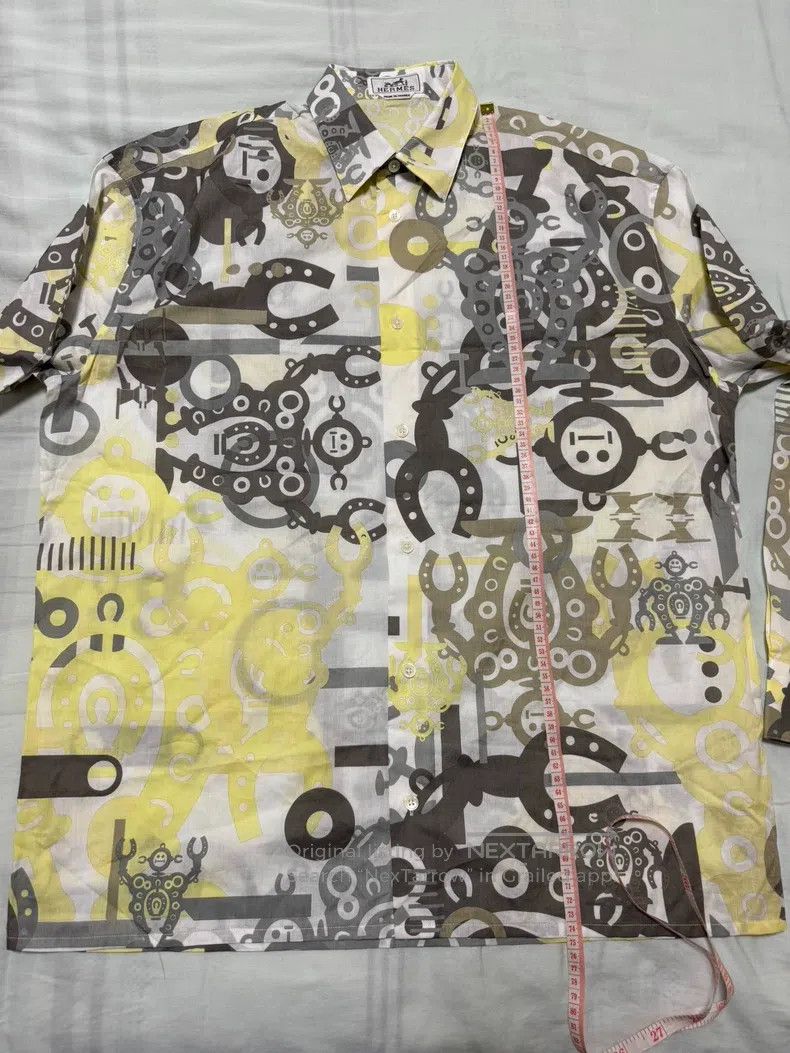 Hermes Hermes size 38 Shirt jacket. Classic pattern, 100% cotton. Size US M / EU 48-50 / 2 - 5 Thumbnail