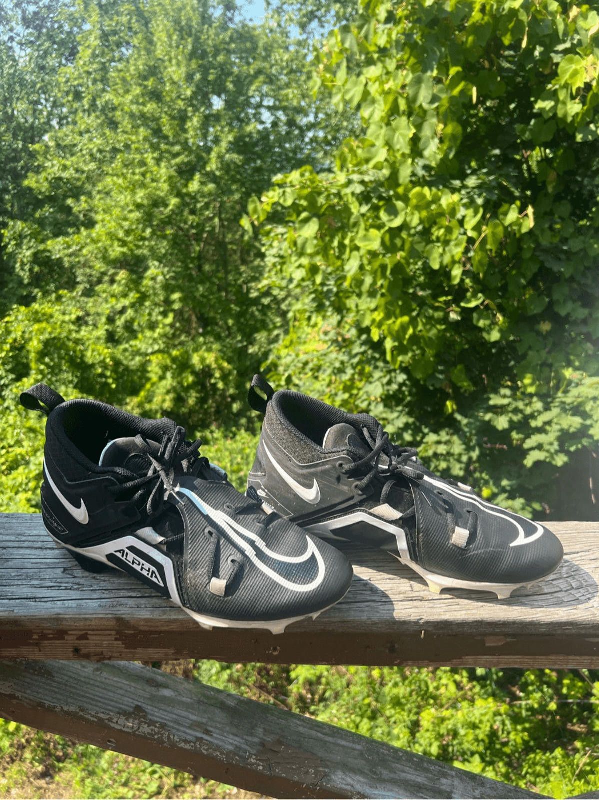 Nike Nike Alpha Menace Pro 3 Football Cleats Men's Size 11 Black Size US 11 / EU 44 - 1 Thumbnail