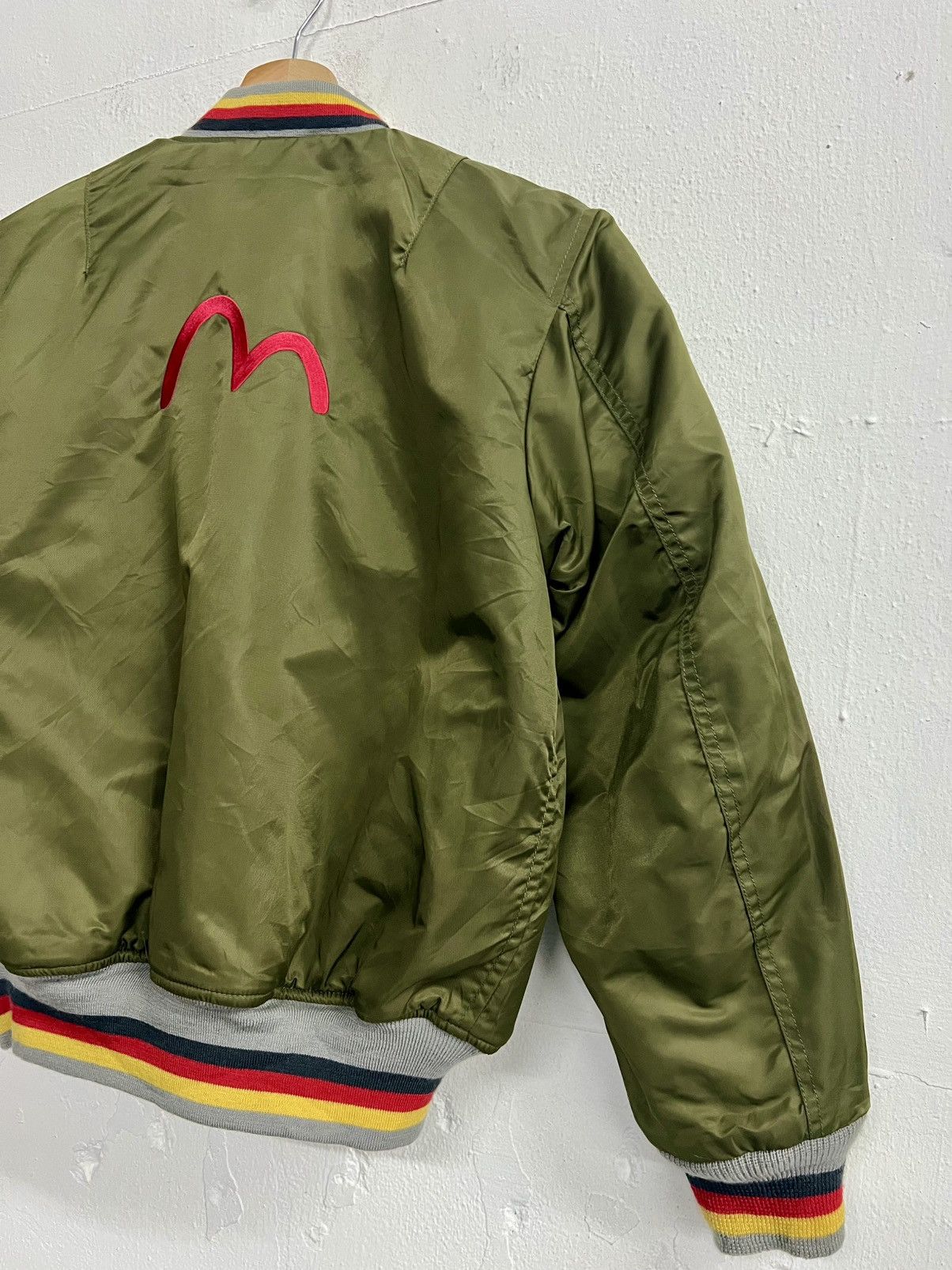 Evisu VINTAGE RARE EVISU REVERSIBLE BOMBER VARSITY JACKET Size US M / EU 48-50 / 2 - 12 Thumbnail