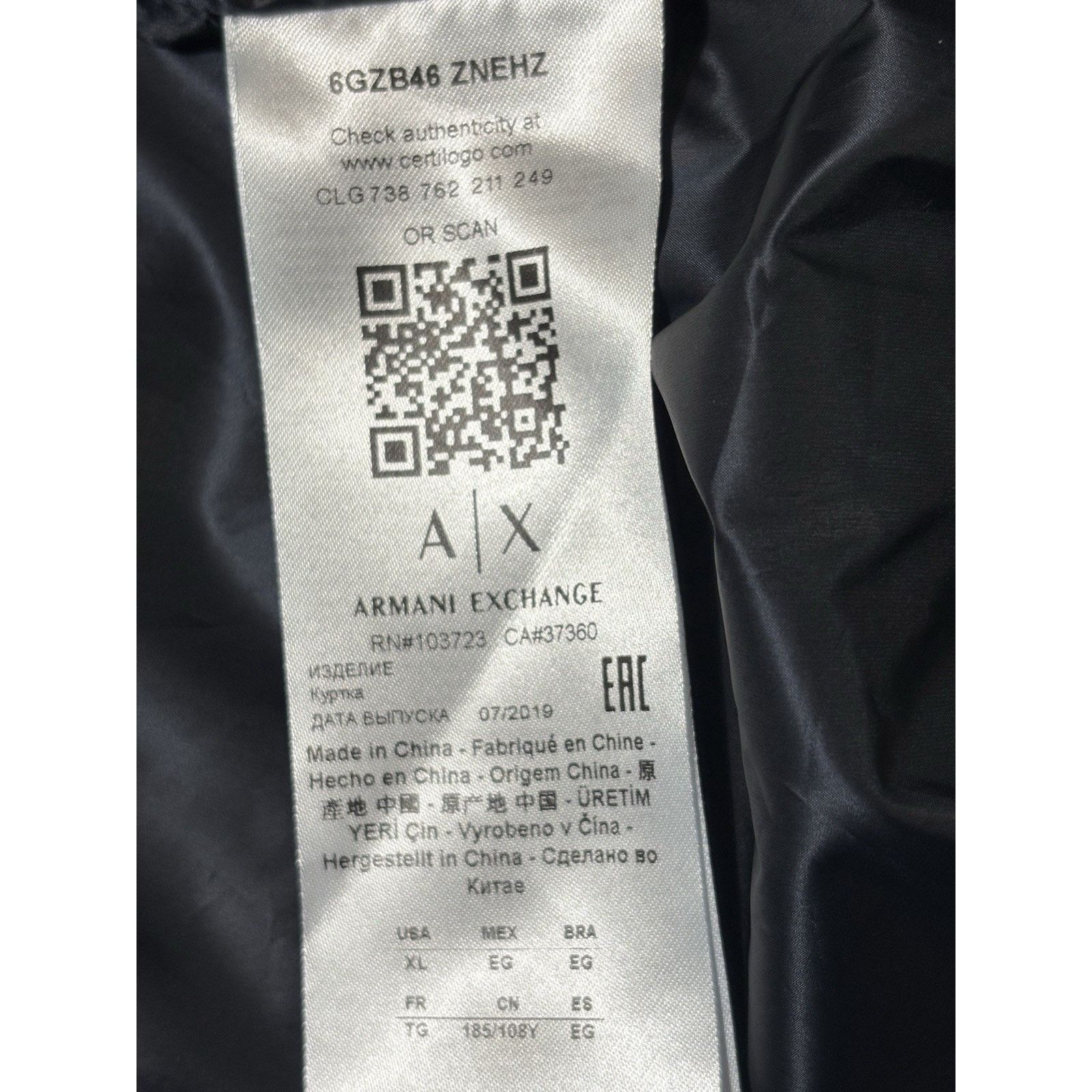 Armani Exchange Armani Exchange Oversized Puffer Jacket Hooded Skyline XL Size US XL / EU 56 / 4 - 12 Thumbnail