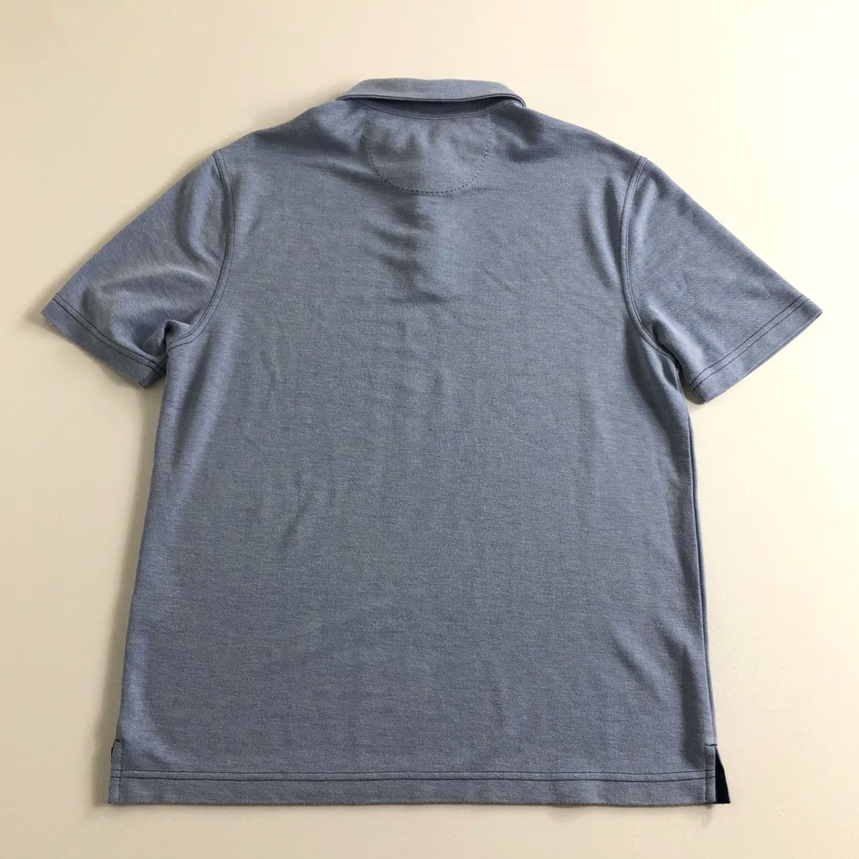 Nat Nast Nat Nast Luxury Originals Polo Shirt Men Short Sleeve Button Solid Blue M Size US M / EU 48-50 / 2 - 2 Thumbnail