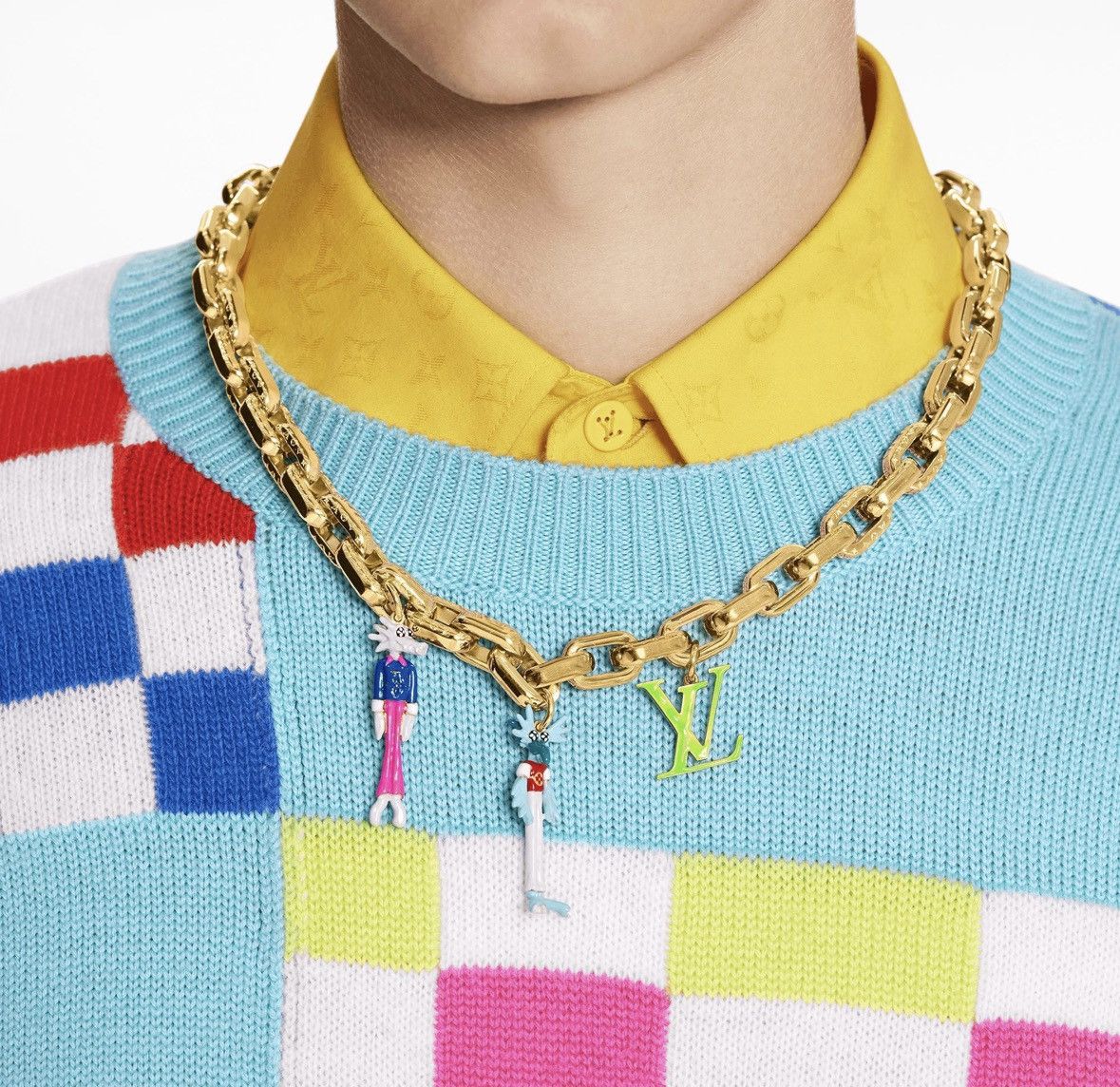 Louis Vuitton LOUIS VUITTON LV Virgil Friends Necklace MP2925 Size ONE SIZE - 10 Thumbnail