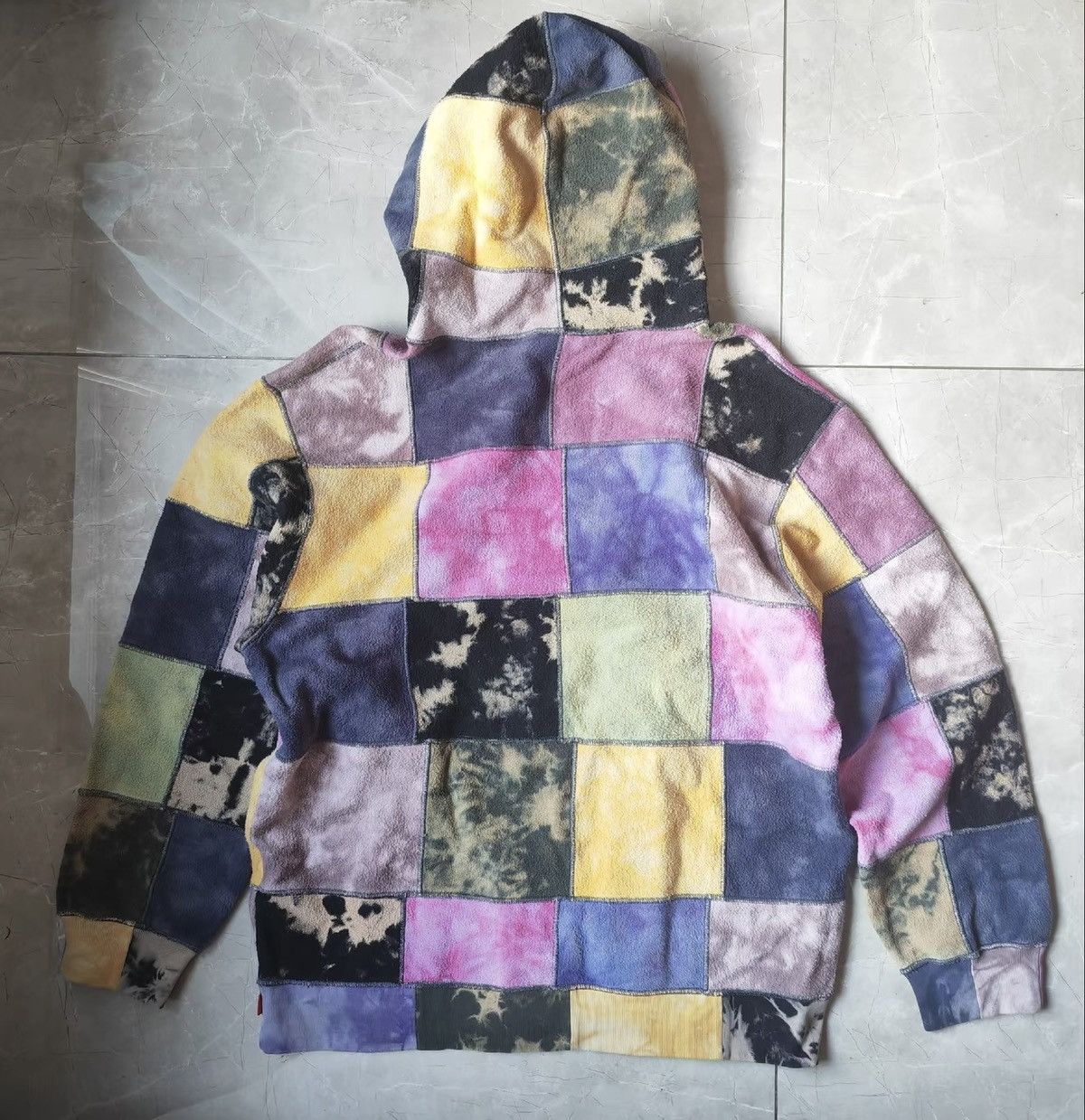 Supreme Supreme ss19 patchwork tie dye hoodie hooded sweatshirt Size US XL / EU 56 / 4 - 2 Thumbnail