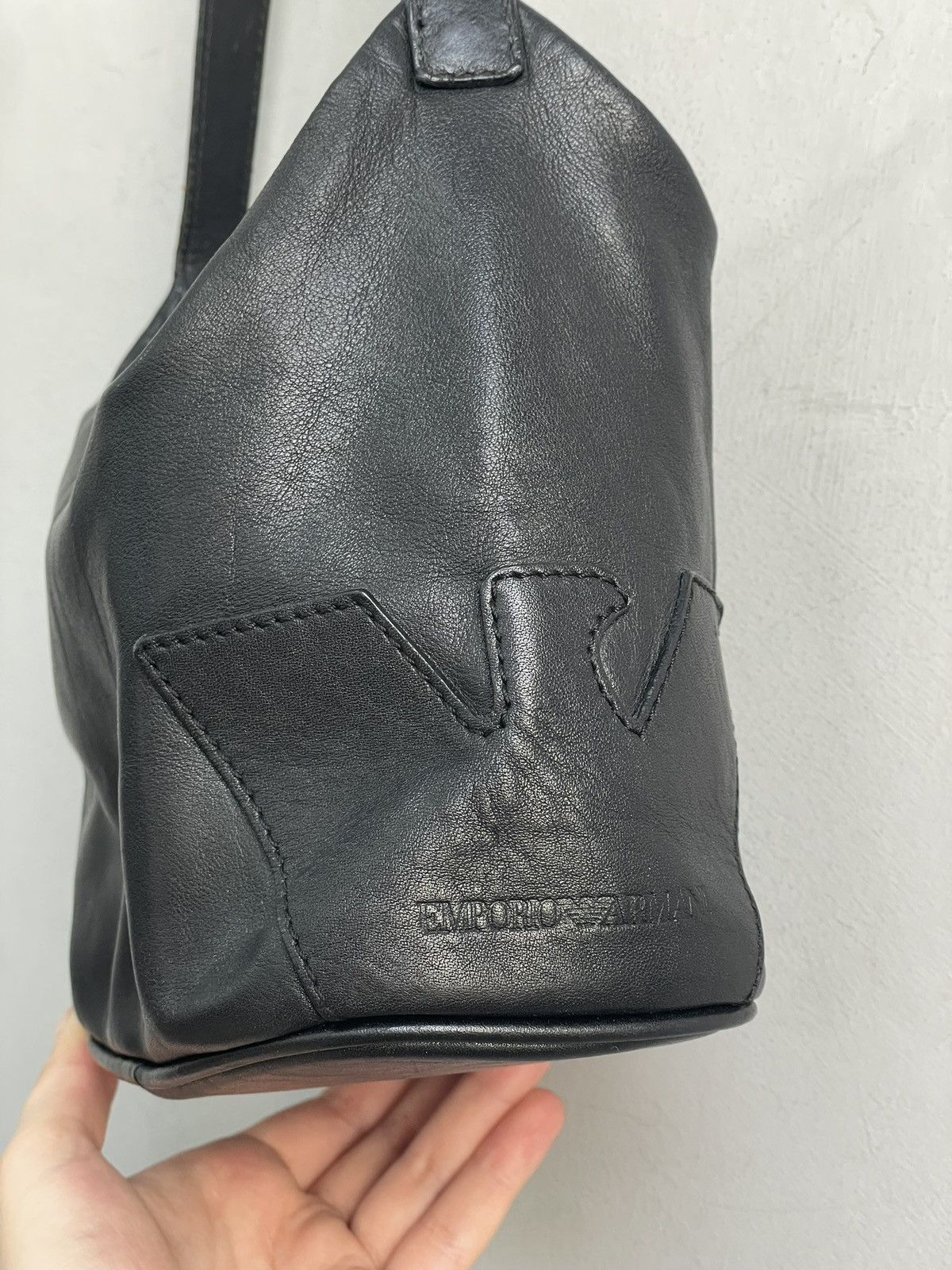 Emporio Armani Rare avant garde Emporio Armani leather bag y2k Size ONE SIZE - 5 Thumbnail