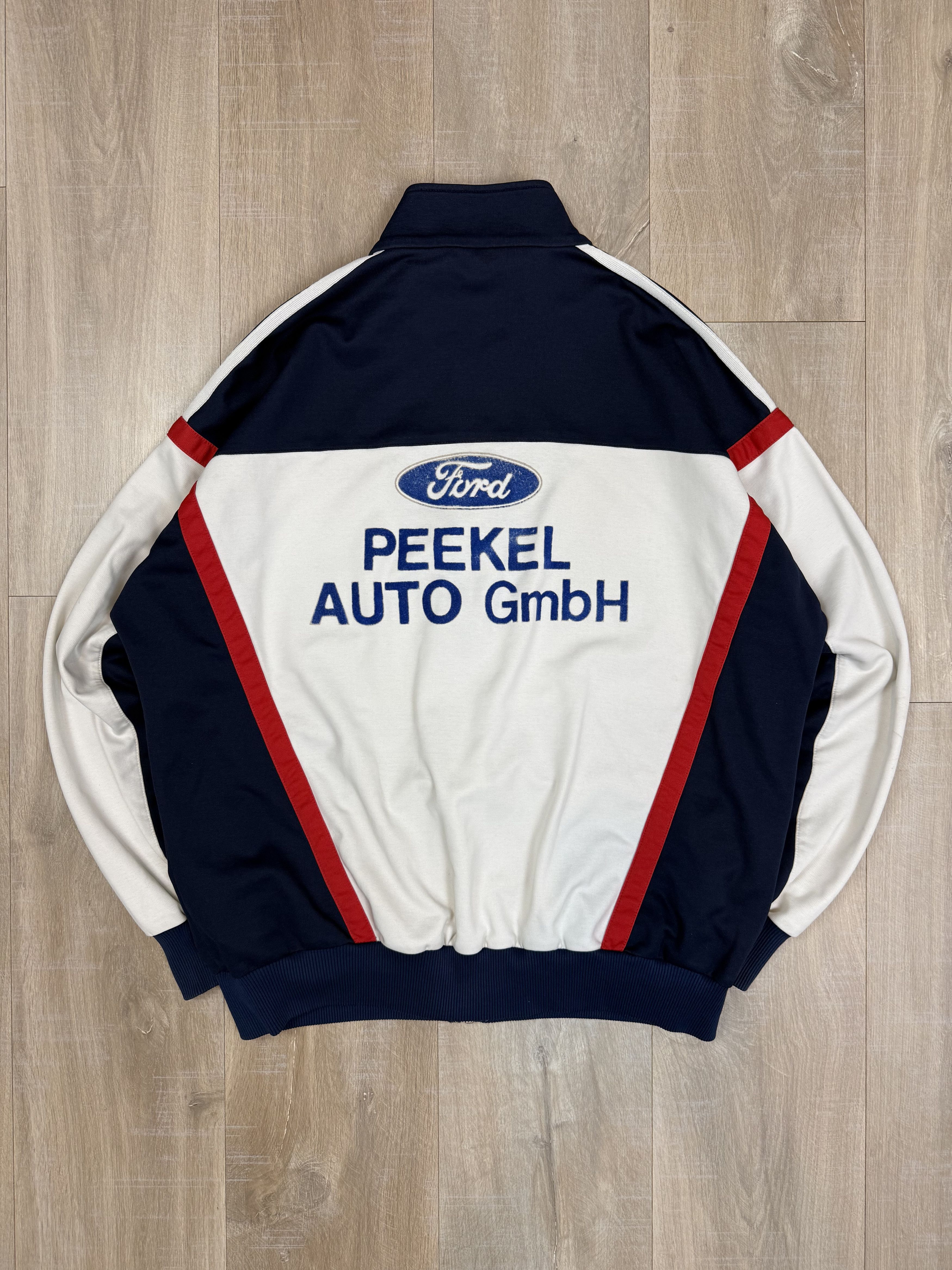 Adidas Vintage 90s Adidas Ford Performance Racing Jacket Featuring Size US L / EU 52-54 / 3 - 7 Thumbnail