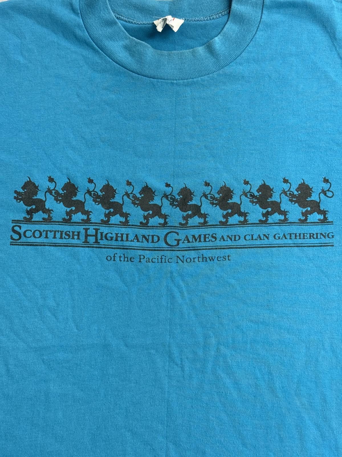 Other Vintage 80s Scottish Highland Games Gathering PNW T-shirt L Size US L / EU 52-54 / 3 - 4 Thumbnail
