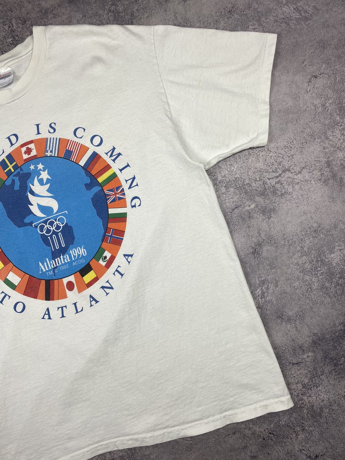 Vintage Vintage Atlanta 1996 Olympics Game Tee Size US XL / EU 56 / 4 - 3 Thumbnail