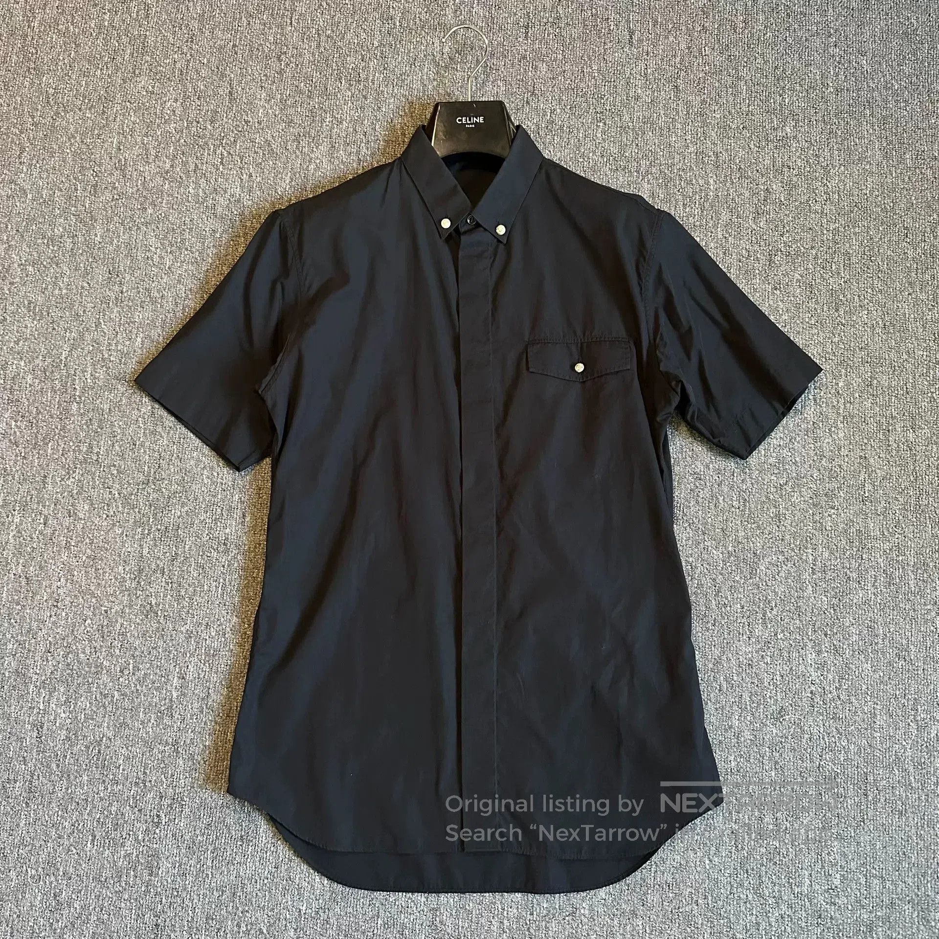 Dior Dior Homme Metal Anchor Button Short Sleeve Shirt. Size US M / EU 48-50 / 2 - 1 Thumbnail