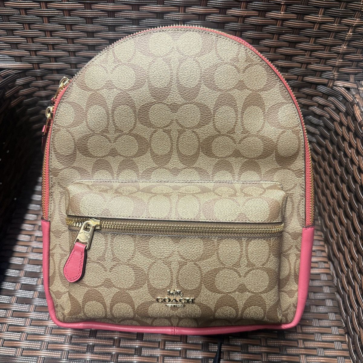 coach Medium Charlie Backpack pink 32200 is available for purchase 
