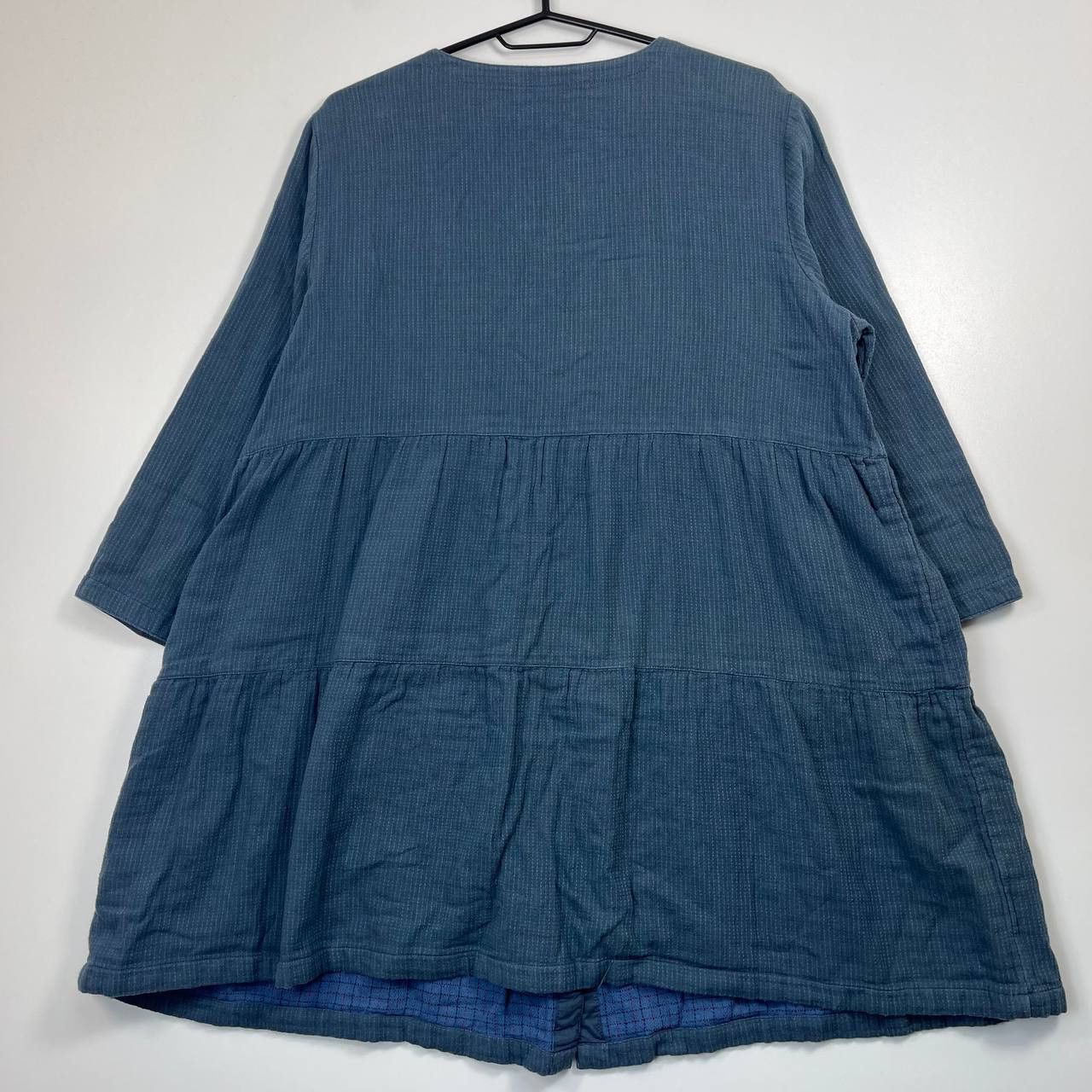 Other Gudrun Sjödén Organic Cotton Tiered Dress Blue Button L Size L / US 10 / IT 46 - 6 Thumbnail