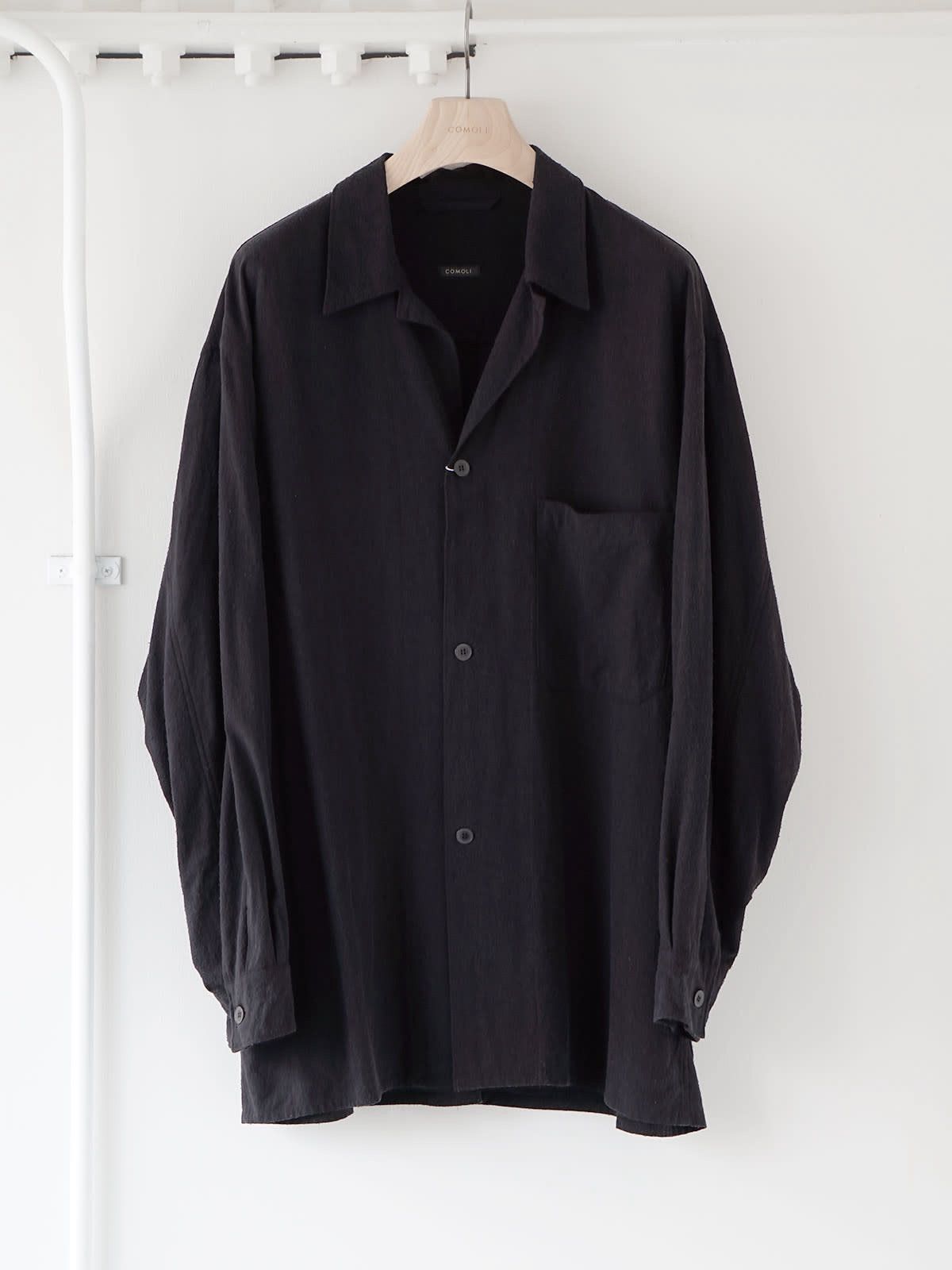 Comoli Comoli Silk Noil Shirt Jacket Black Size 2 BNWT Size US S / EU 44-46 / 1 - 3 Thumbnail