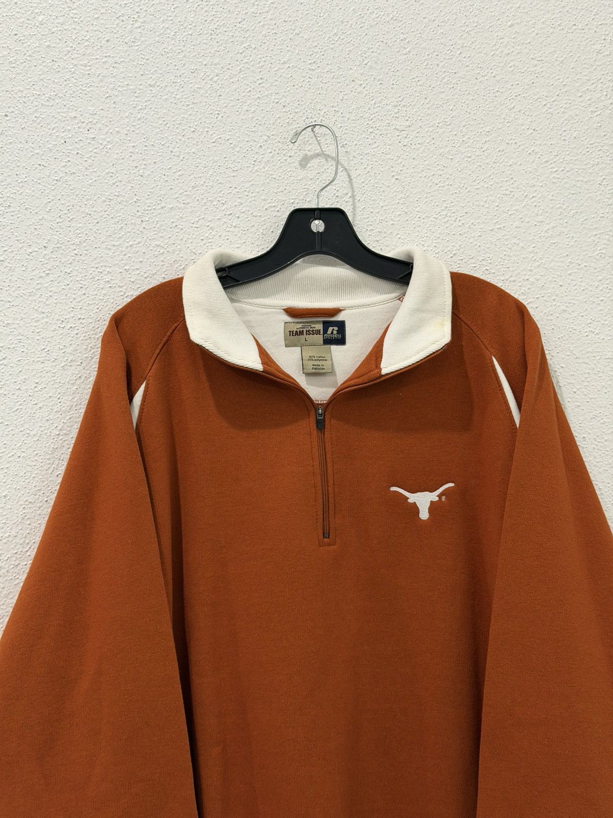 Russell Athletic Vintage Texas Longhorns 1/4 Zip Russell Athletic TeamIssue L Size US L / EU 52-54 / 3 - 2 Thumbnail