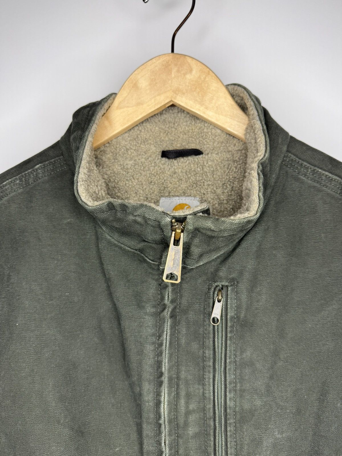 Carhartt × Vintage Vintage Carhartt Duck Canvas Insulated Green Vest Size US XL / EU 56 / 4 - 6 Thumbnail