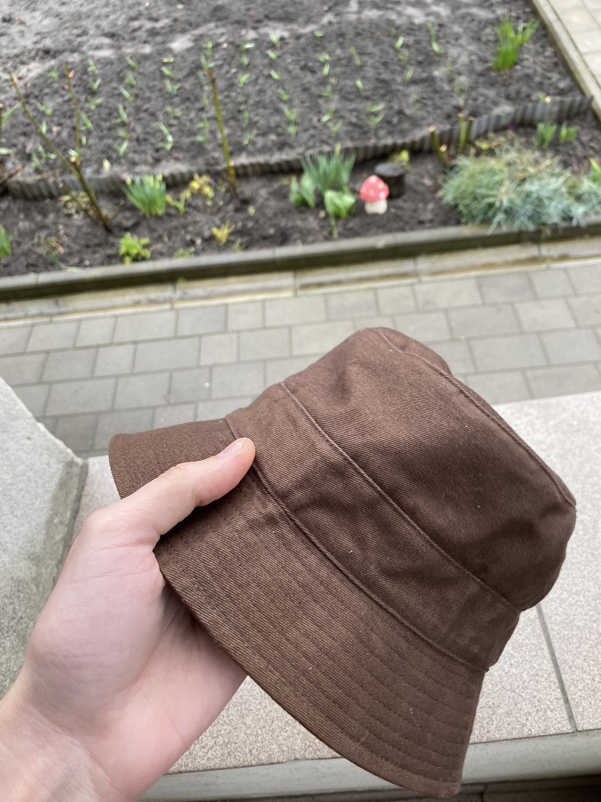Nike × Vintage Nike vintage bucket hat swoosh brown 90s Size ONE SIZE - 5 Thumbnail