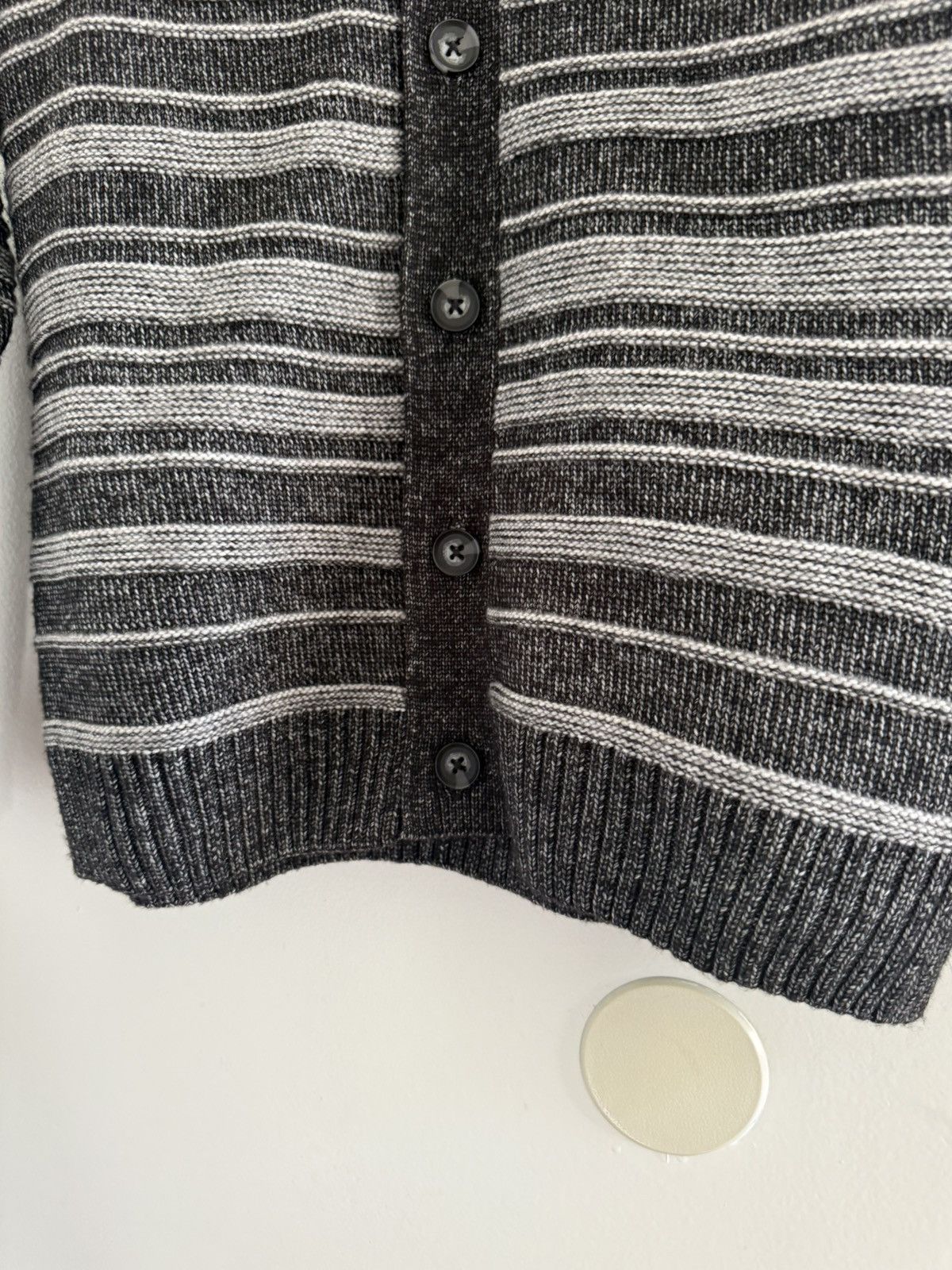 Retrofit Retrofit Brand Mfg. Striped Knit Cardigan Vintage Black Size US M / EU 48-50 / 2 - 8 Thumbnail