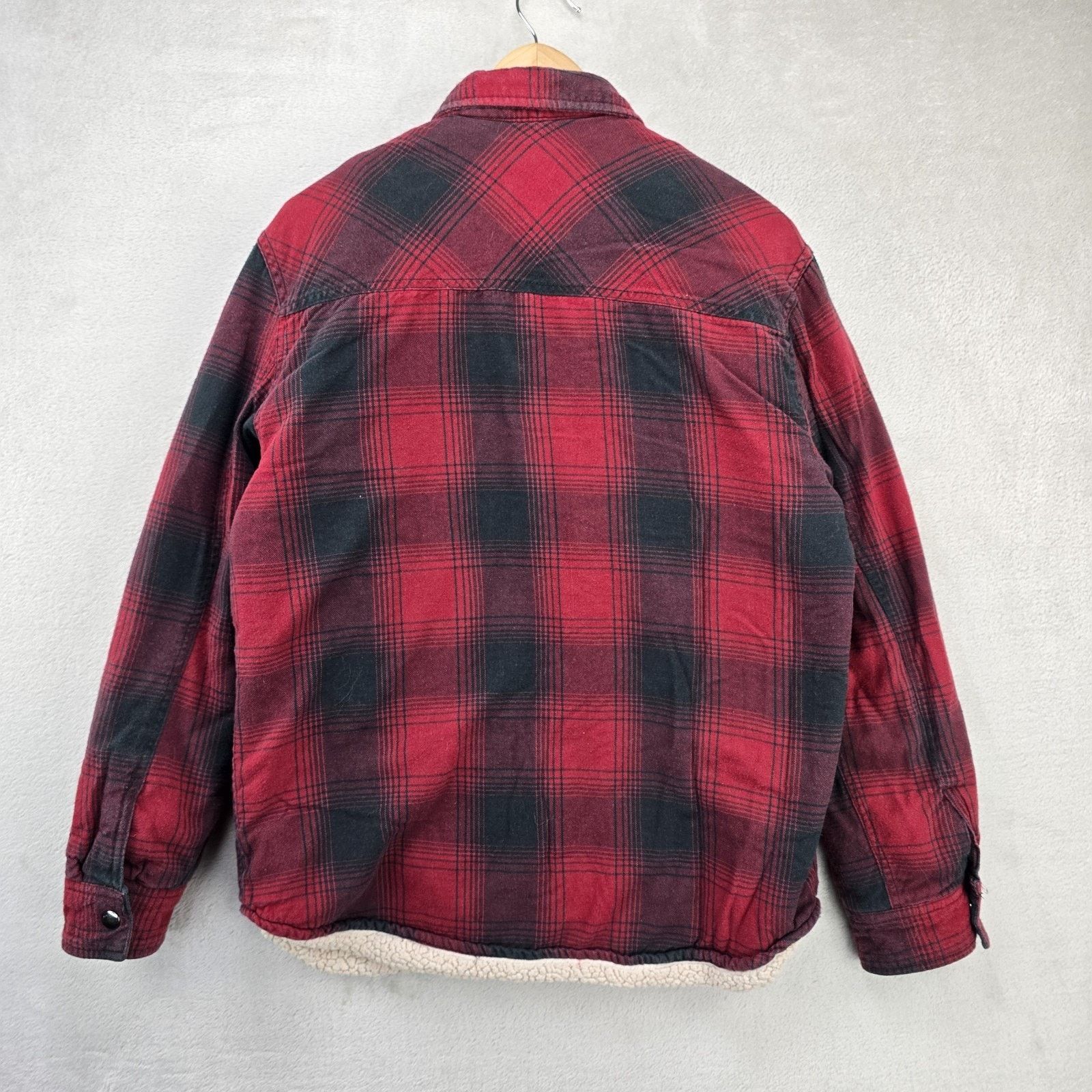 Big Mac Vintage Big Mac Flannel Mens Medium Red Sherpa Lined Shacket Size US M / EU 48-50 / 2 - 7 Thumbnail