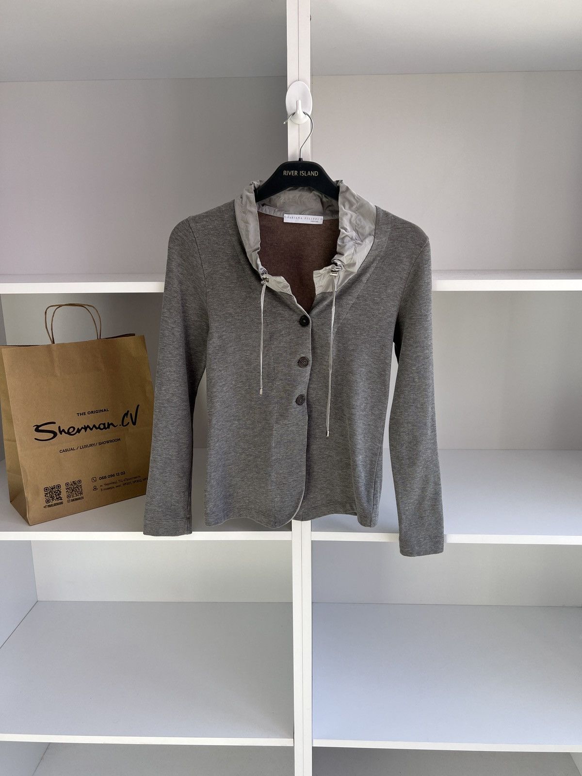 Designer × Fabiana Filippi × Vintage Vintage Fabiana Filippi Women's cardigan Size M / US 6-8 / IT 42-44 - 3 Thumbnail