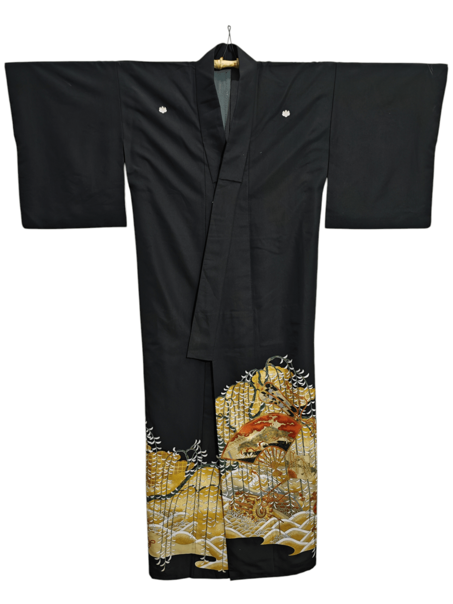 Japanese Brand × Vintage Vintage Japanese Tomesode Kimono Robe Kimono Dress Size US L / EU 52-54 / 3 - 3 Thumbnail