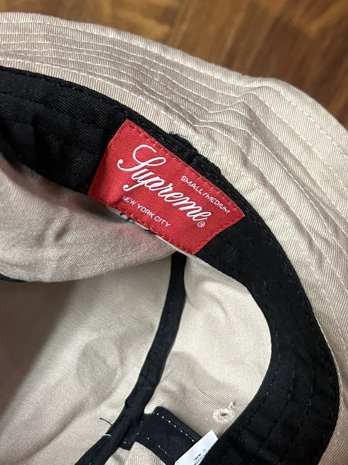 Supreme Lasered Twill Crusher (SS23) - $60