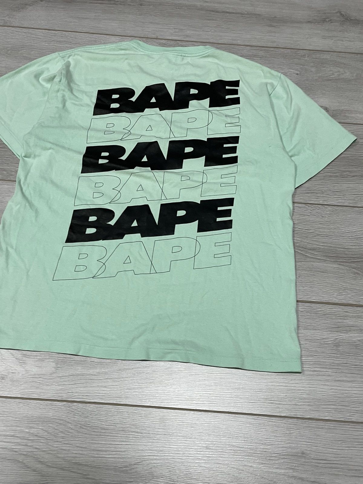 Bape Bape monogram spell out big logi head t-shirt Size US L / EU 52-54 / 3 - 10 Thumbnail