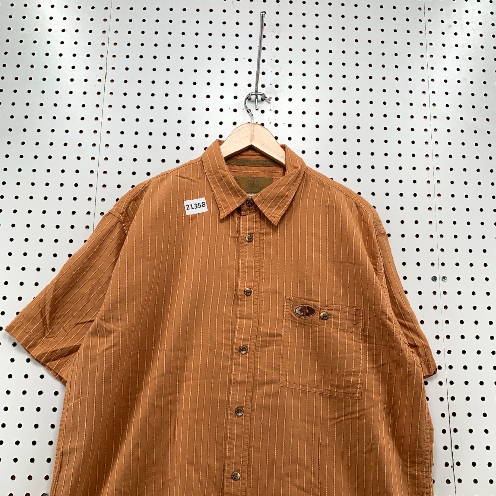 Vintage Mossy Oak Button Shirt Orange Short Sleeve Pocket Mens Medium 25.5x32 Size US M / EU 48-50 / 2 - 5 Thumbnail