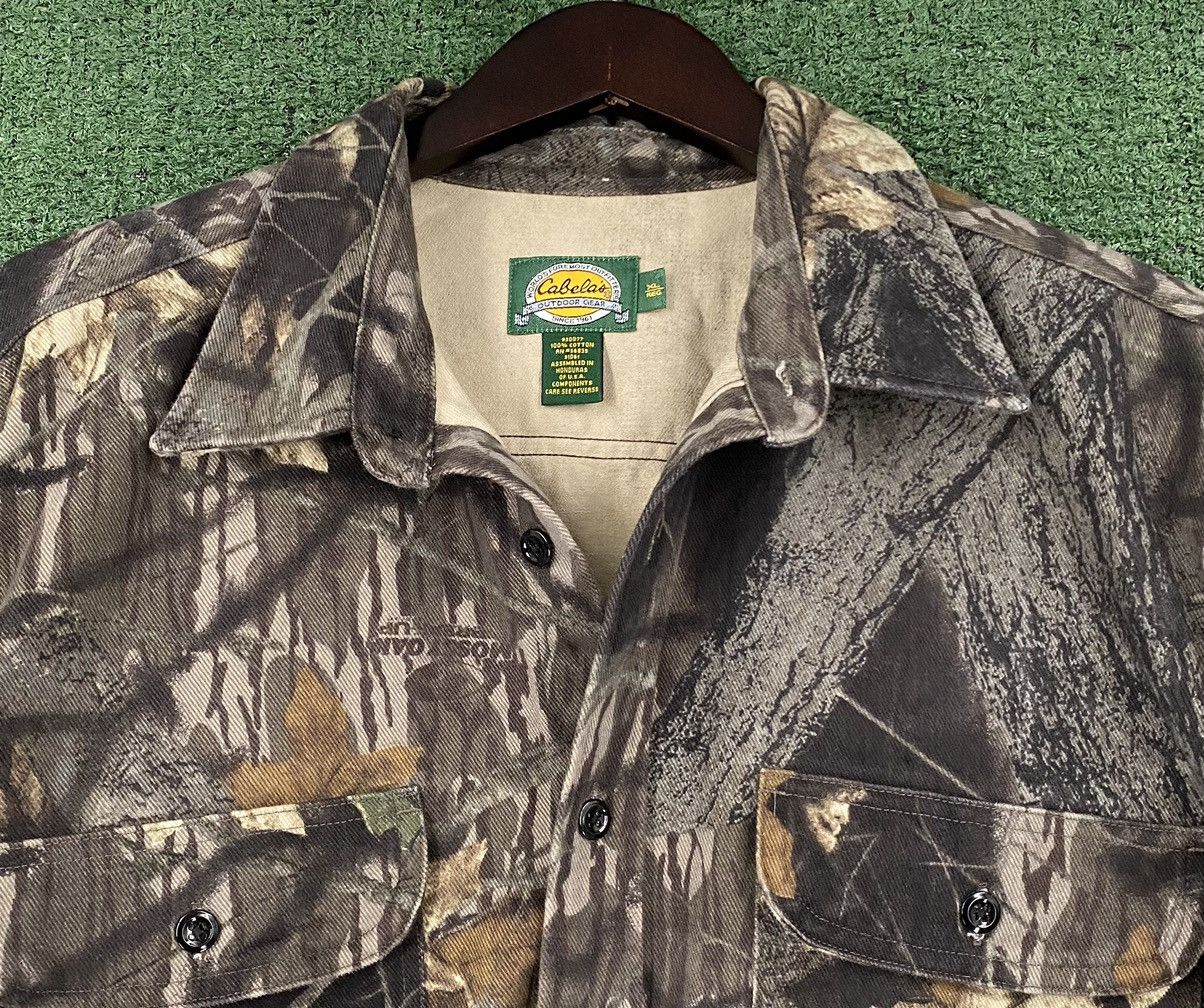 Cabelas VTG 90’s Cabela’s Mossy Oak Break Up Heavyweight Leaf Bark Size US XL / EU 56 / 4 - 3 Thumbnail