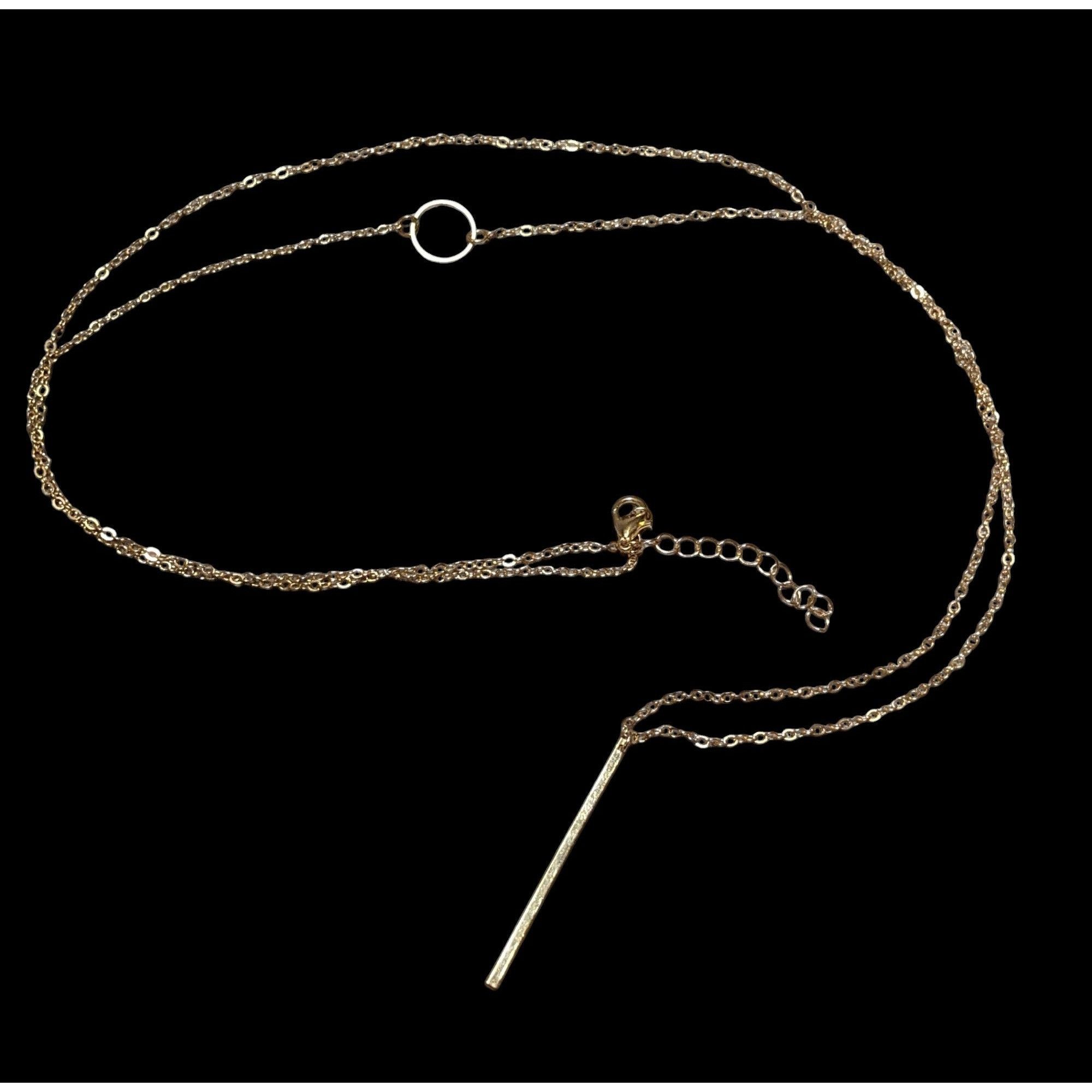 Other Minimalist Gold Geometric Charm Chain Necklace Size ONE SIZE - 1 Thumbnail