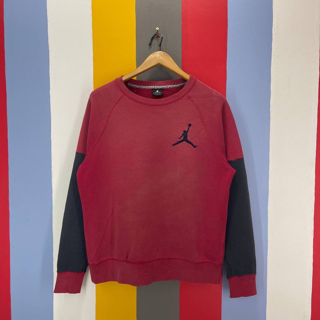 Nike NIKE AIR JORDAN Distress Sweatshirt Small Logo #2629/26 Size US L / EU 52-54 / 3 - 1 Thumbnail