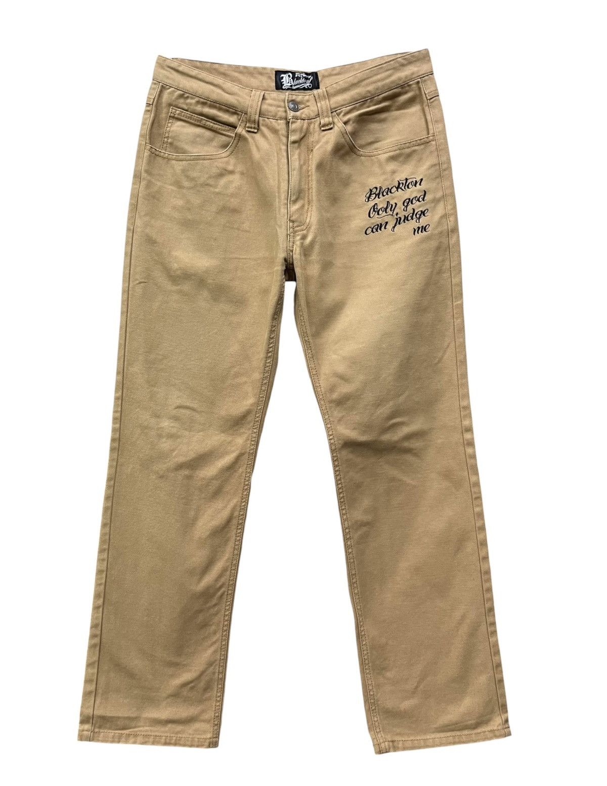 Praying Blackton Prayer Hands Tattoo Style Khaki Pants Archive Denim Size US 29 - 5 Thumbnail