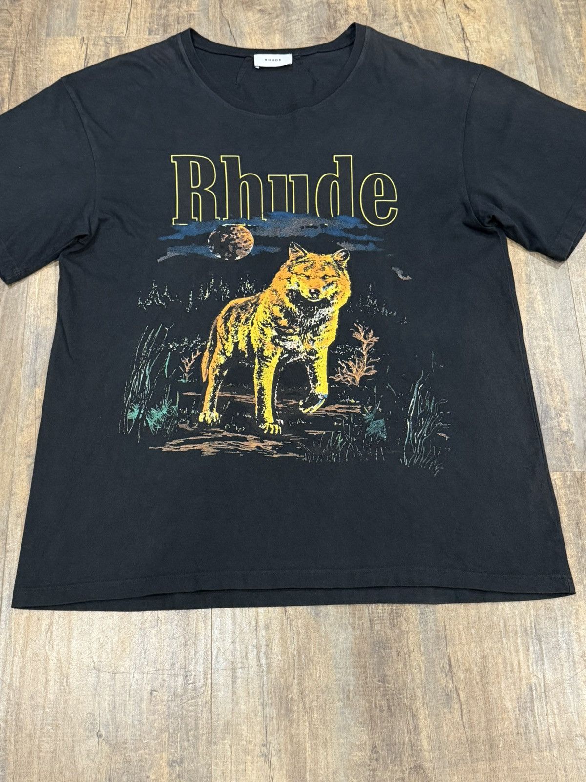 Rhude RARE Rhude Wolf Tee Star Logo Black Size US S / EU 44-46 / 1 - 3 Thumbnail