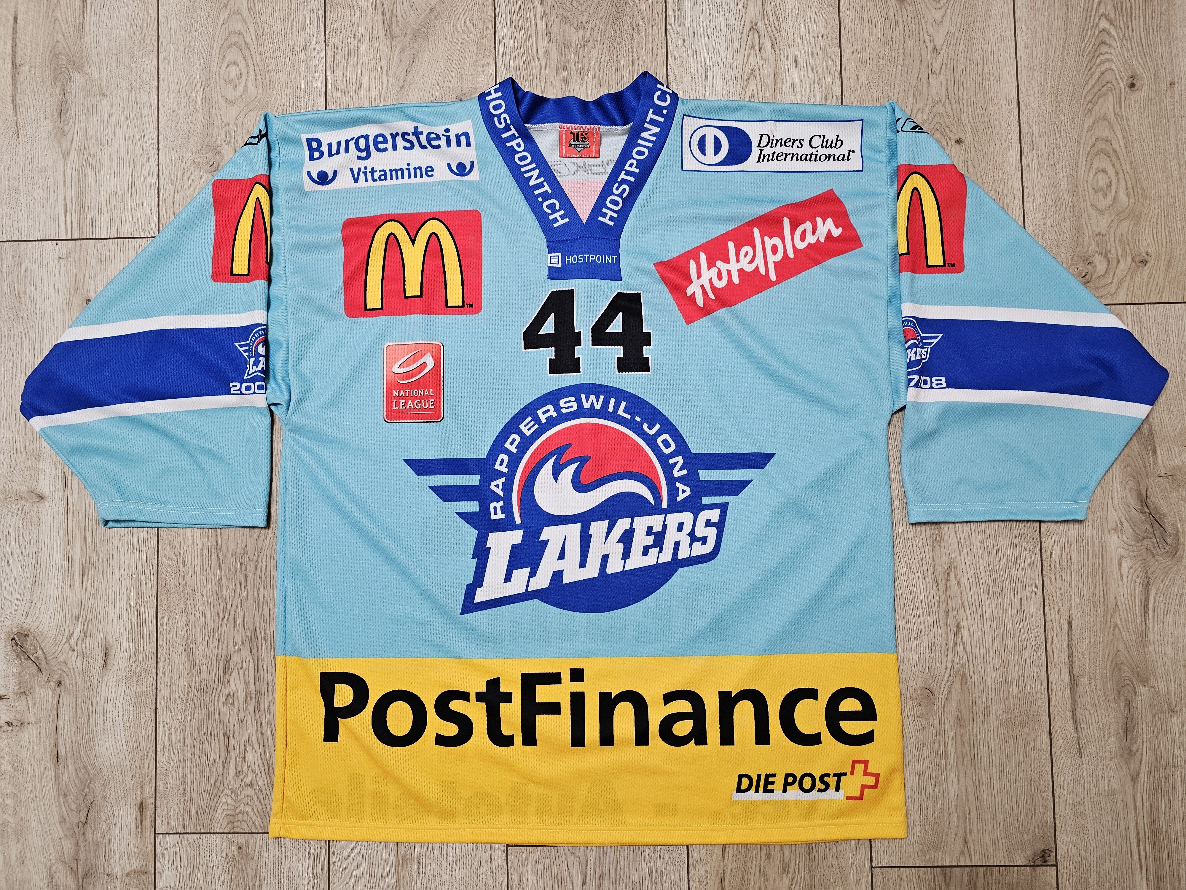 RAPPERSWIL-JONA LAKERS HOCKEY JERSEY VINTAGE 2007 ICE HOCKEY