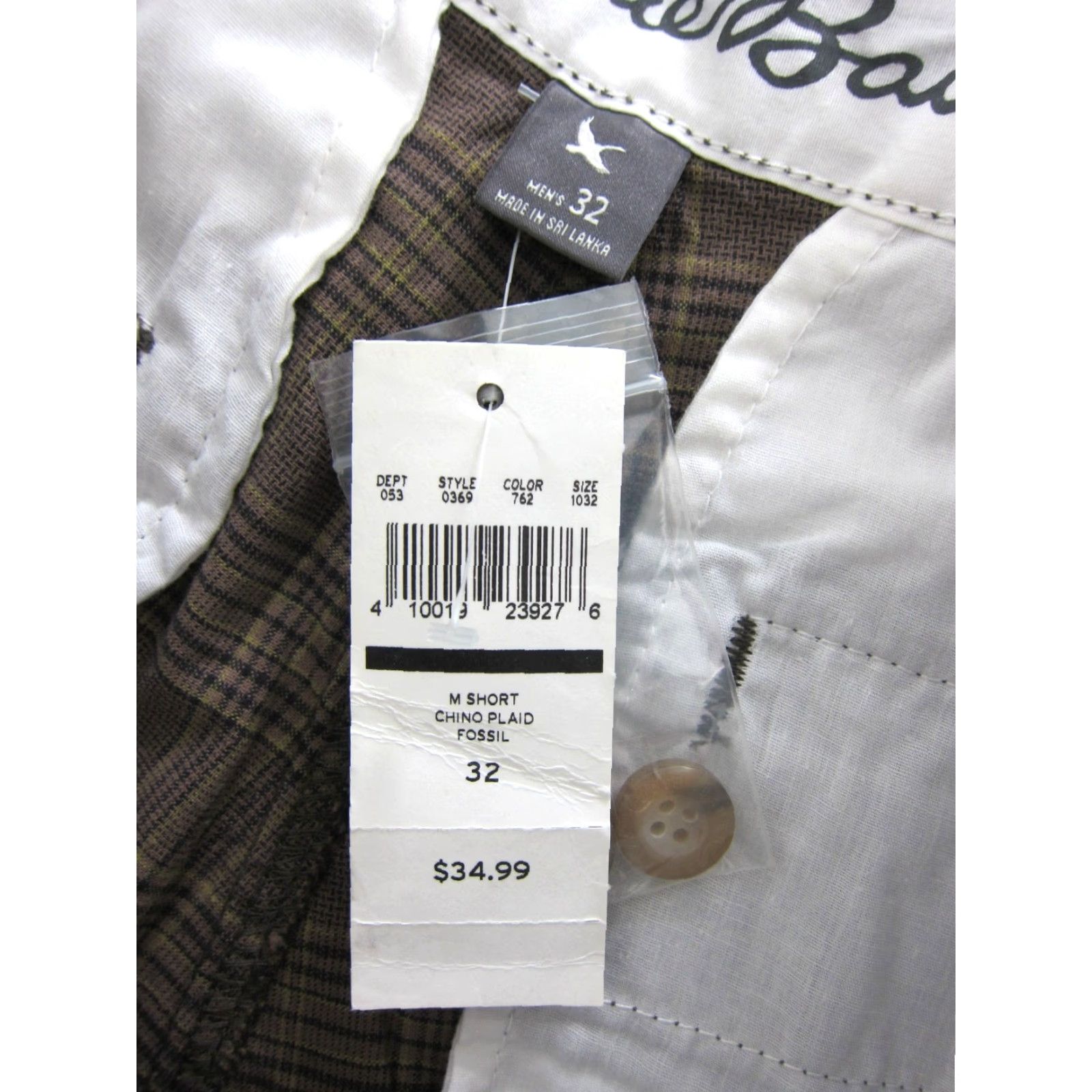 Eddie Bauer VINTAGE Eddie Bauer Plaid 100% Cotton Pocket Chino Short Men 32 Brown NWT Size US 32 / EU 48 - 3 Thumbnail