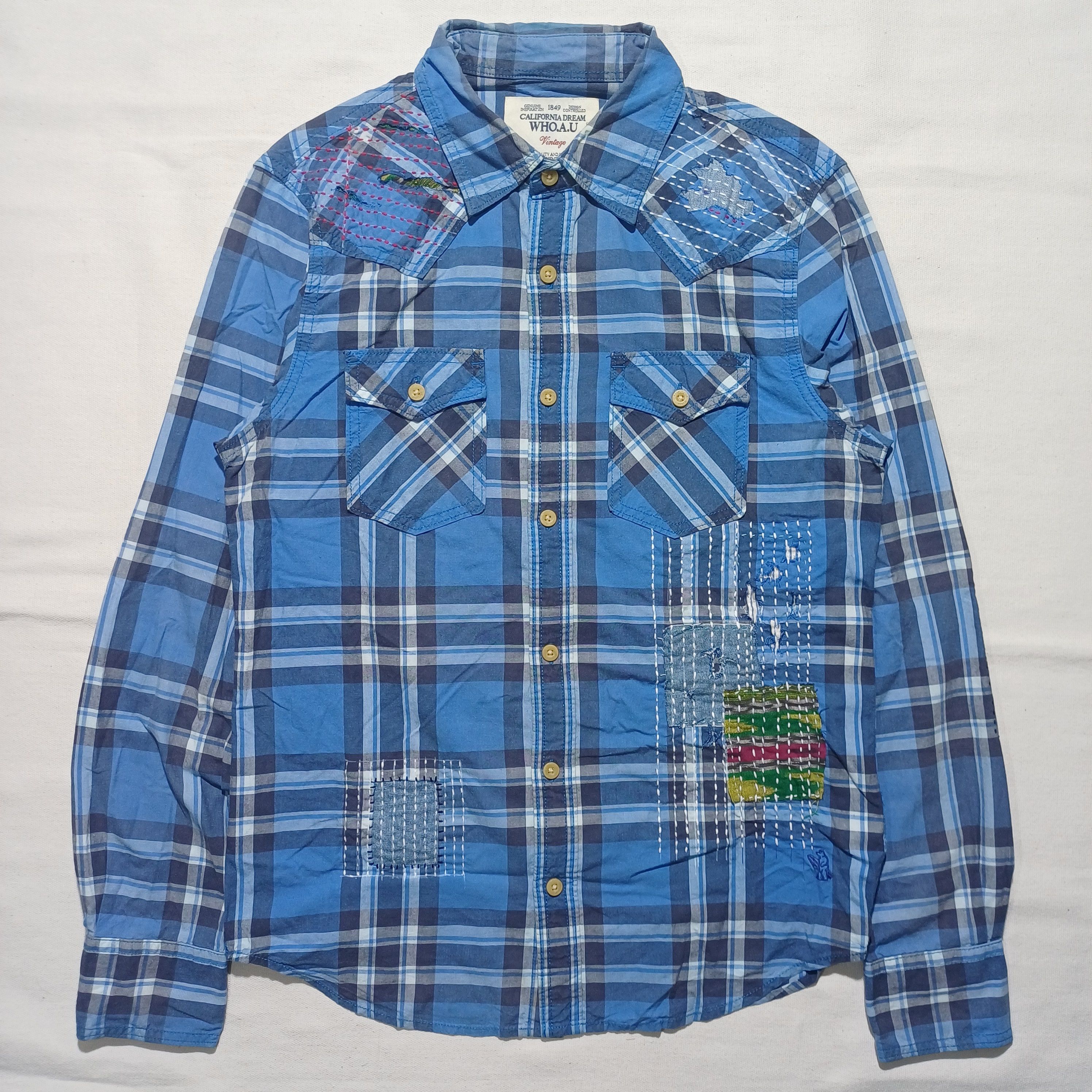 Who A.U. Western Shirt Vintage Who.A.U Size US XL / EU 56 / 4 - 1 Thumbnail